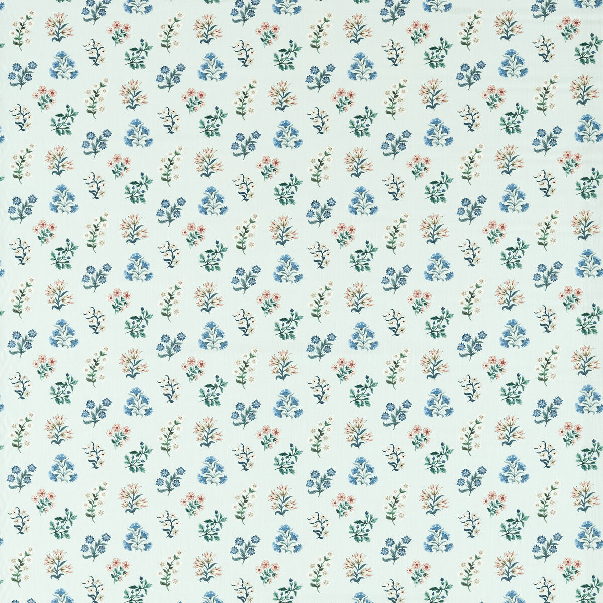 Leiden fabric in seaglass color - pattern number F1736/04.CAC.0 - by Clarke And Clarke in the Clarke & Clarke Secret Garden collection