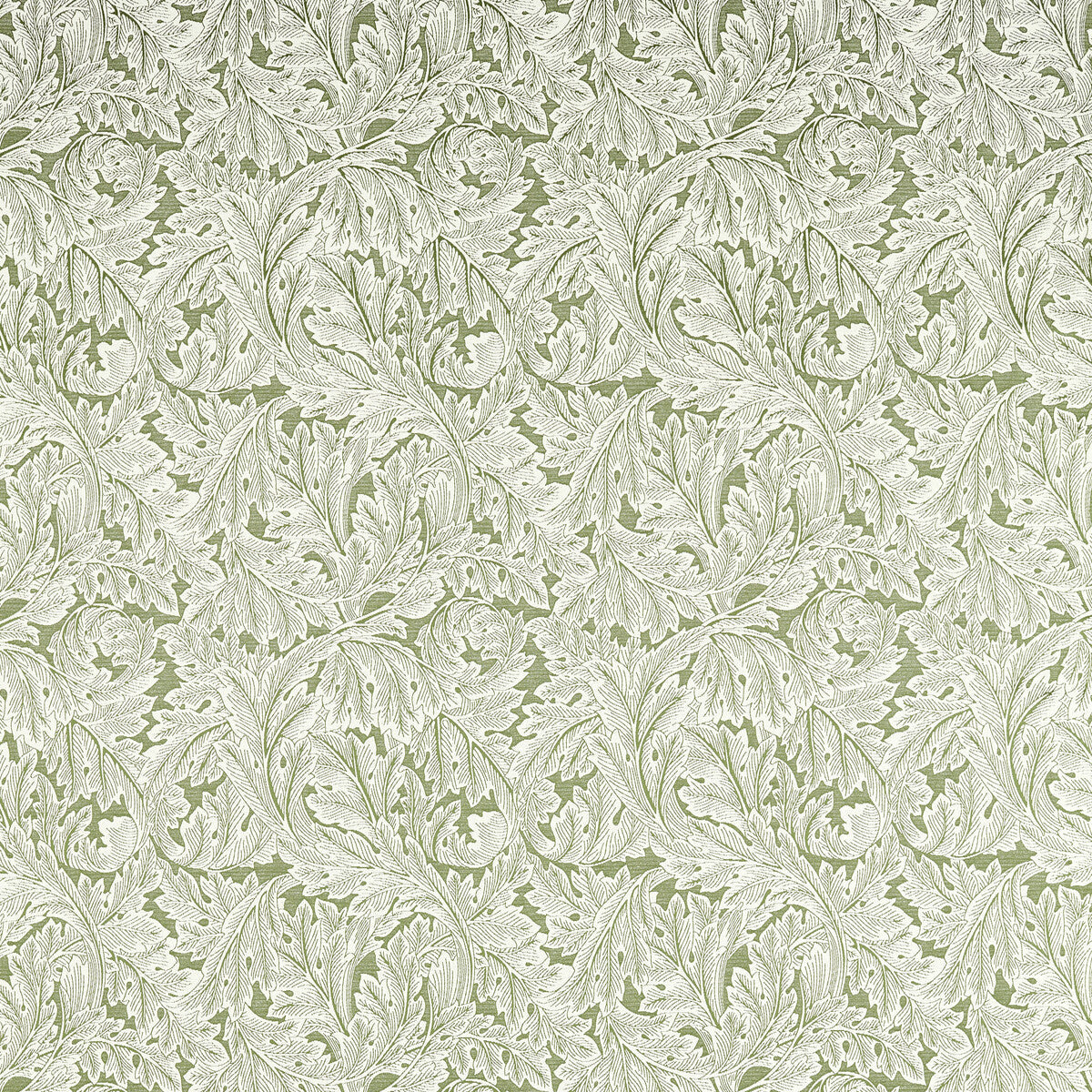 Acanthus Weave fabric in sage color - pattern number F1741/04.CAC.0 - by Clarke And Clarke in the Clarke & Clarke William Morris Weaves collection