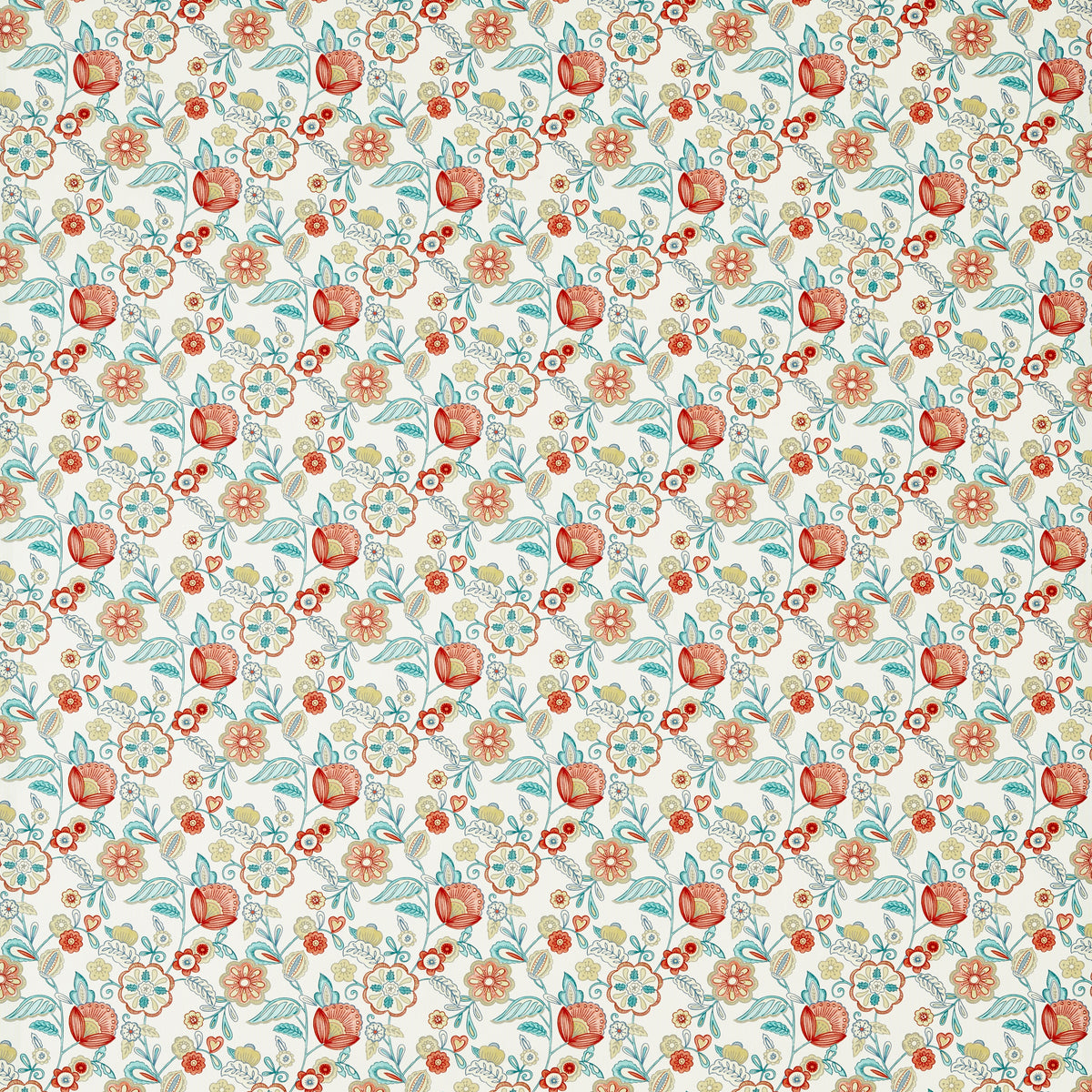 Camellia fabric in Spice color - pattern number F1778/02.CAC.0 - by Clarke And Clarke in the Montage II collection