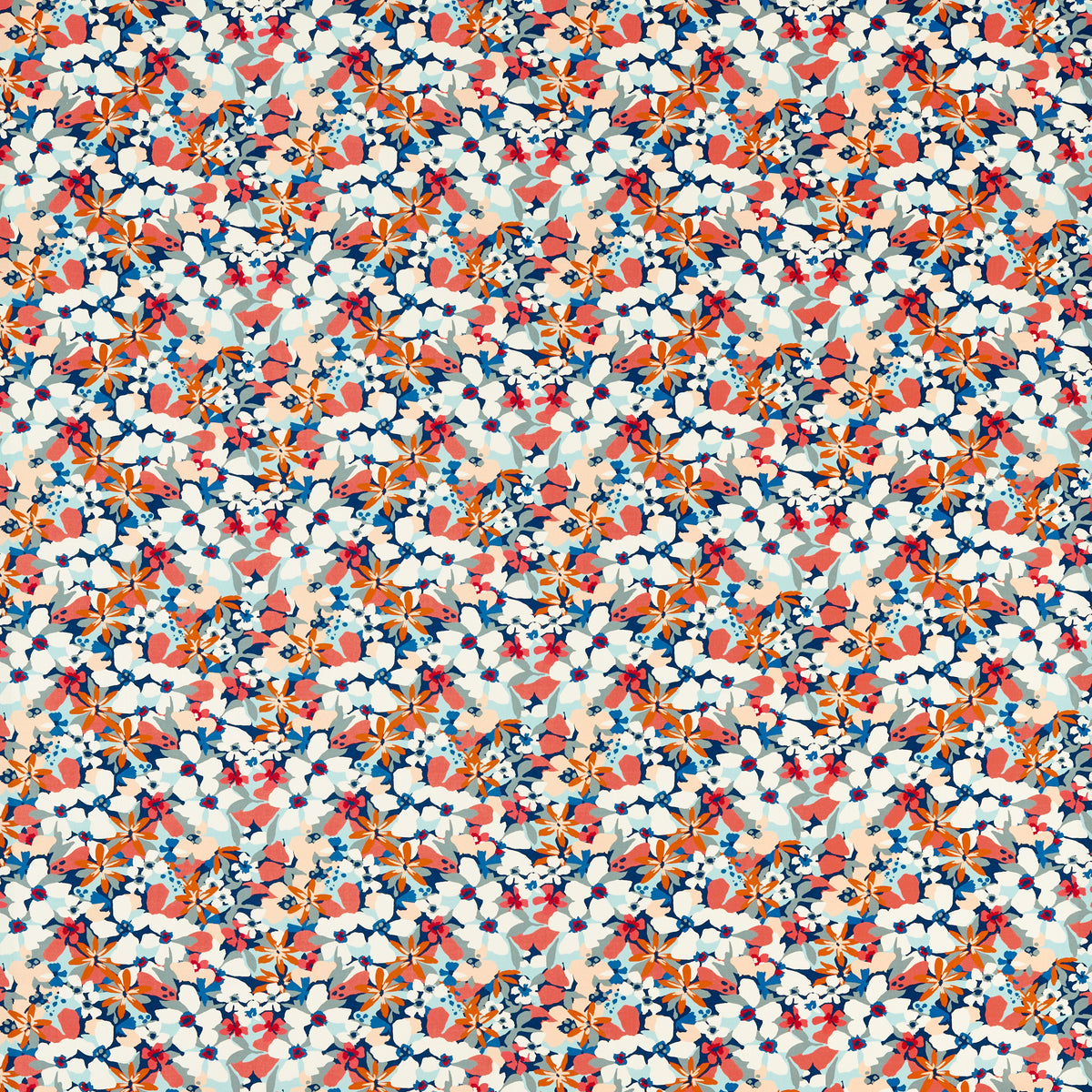 Clementine fabric in Midnight Spice color - pattern number F1780/02.CAC.0 - by Clarke And Clarke in the Montage II collection