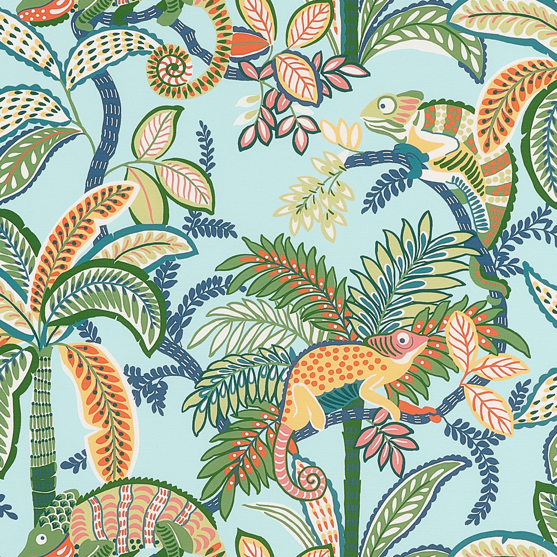 Iggy fabric in poolside color - pattern number F81673 - by Thibaut in the Locale collection