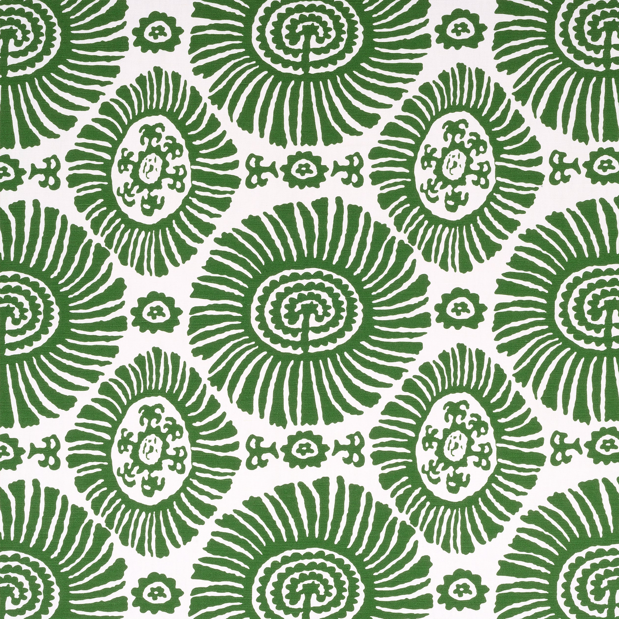 Solis fabric in emerald green color - pattern number F910081 - by Thibaut in the Tropics collection