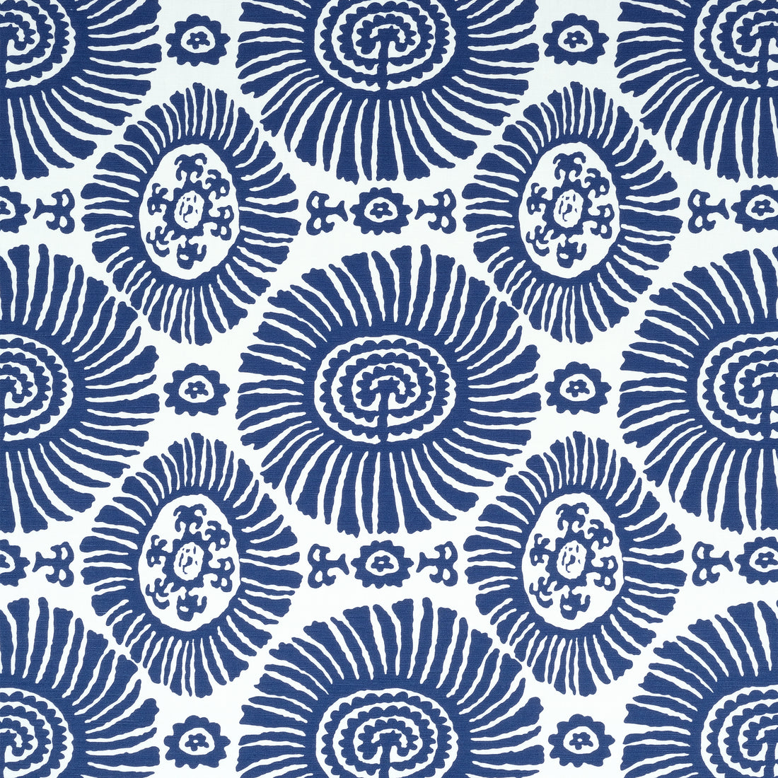 Solis fabric in navy color - pattern number F910083 - by Thibaut in the Tropics collection