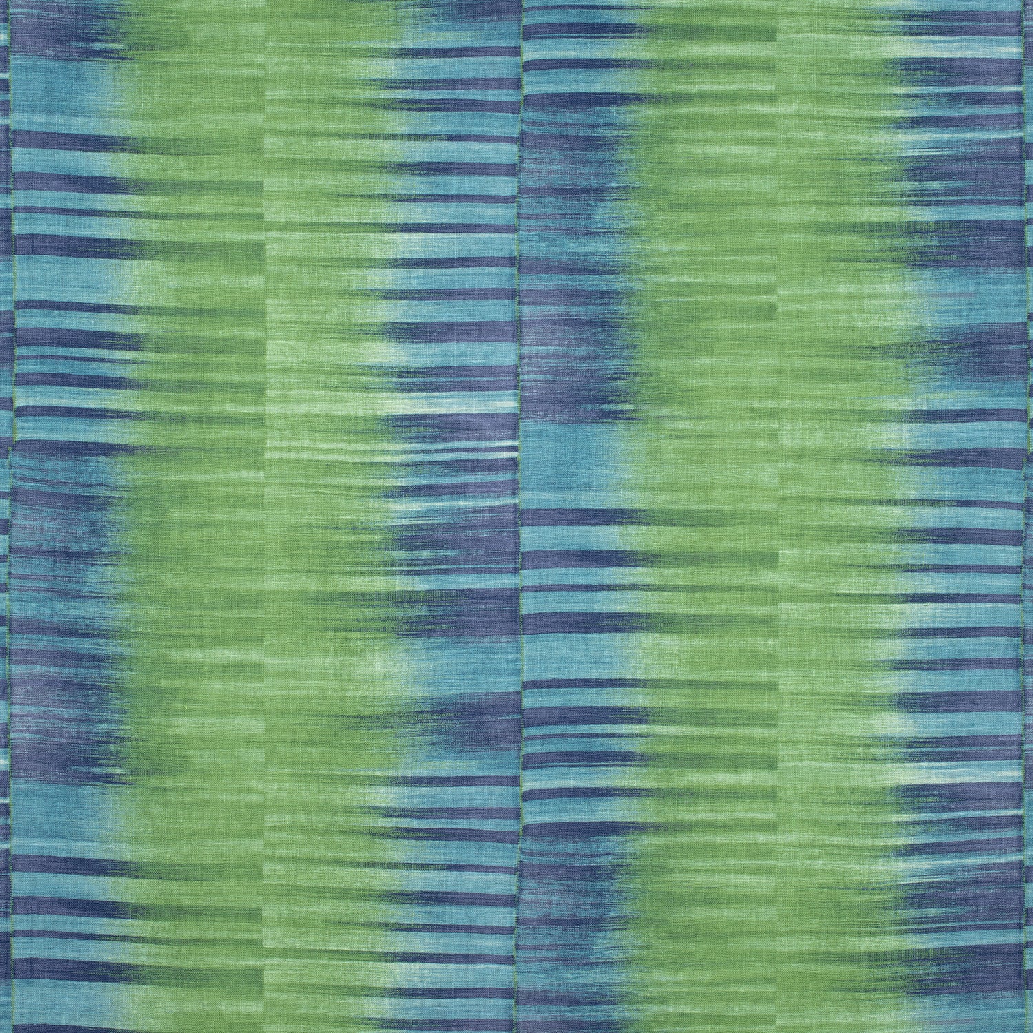 Mekong Stripe fabric in green and blue color - pattern number F910091 - by Thibaut in the Tropics collection