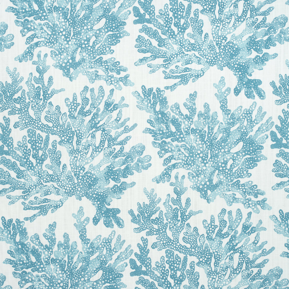 Marine Coral fabric in spa blue color - pattern number F910122 - by Thibaut in the Tropics collection