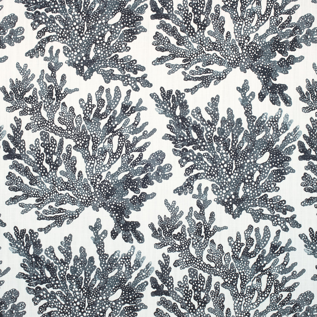 Marine Coral fabric in black color - pattern number F910123 - by Thibaut in the Tropics collection