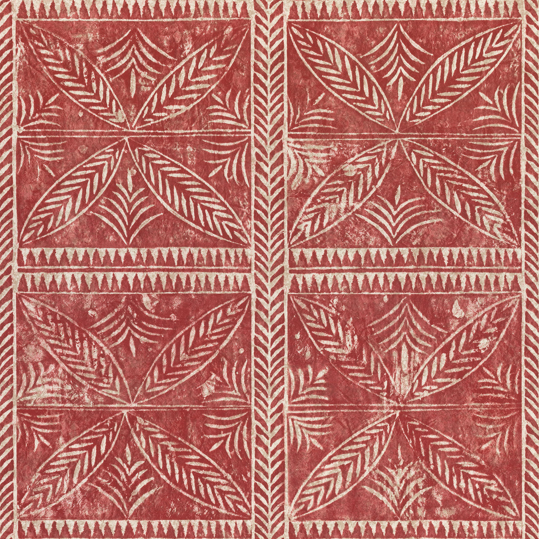 Timbuktu fabric in red color - pattern number F910257 - by Thibaut in the Colony collection