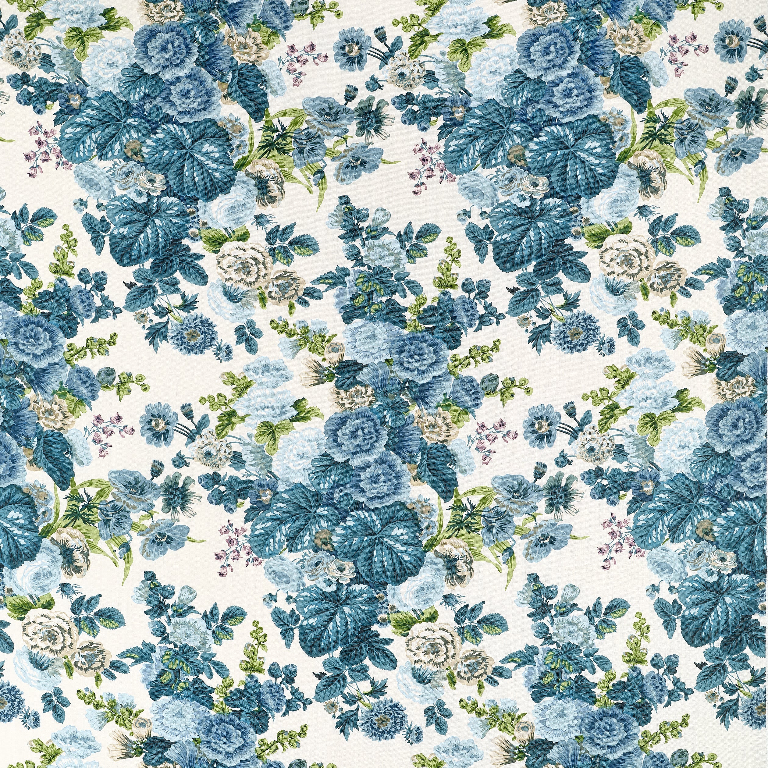 Hidcote fabric in lavender and blues color - pattern number F910512 - by Thibaut in the Boxwood collection