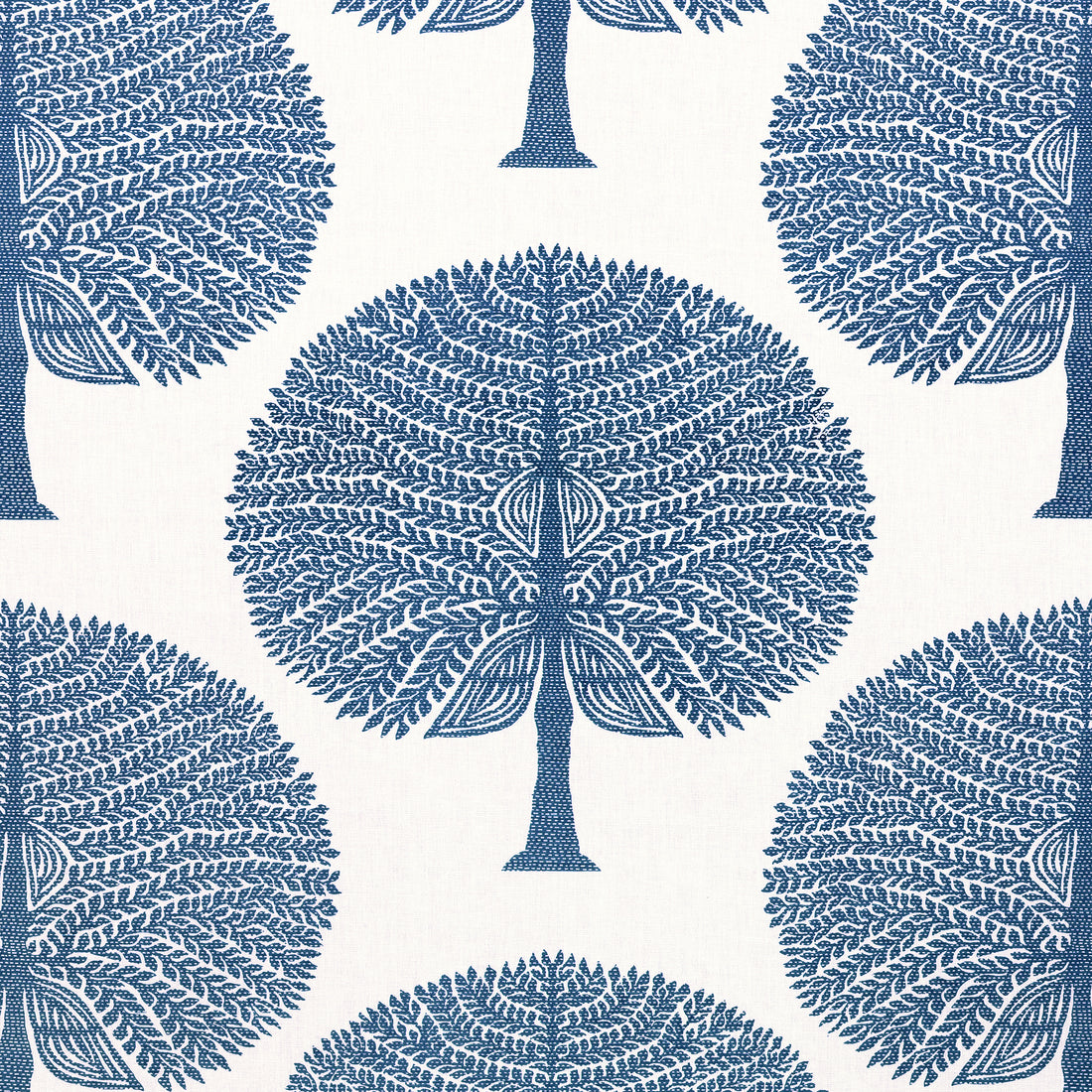 Mulberry Tree fabric in navy color - pattern number F910603 - by Thibaut in the Ceylon collection