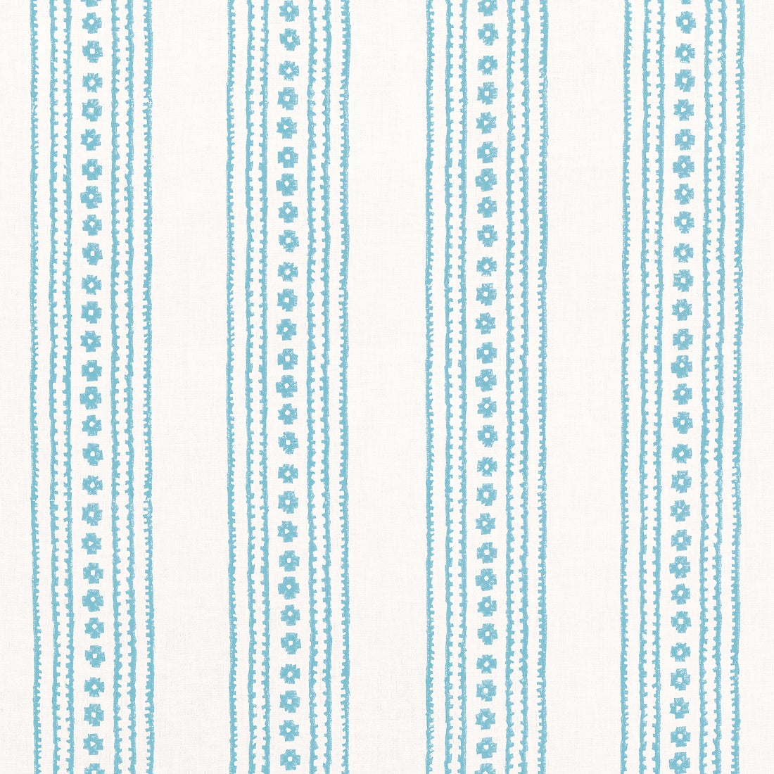 New Haven Stripe fabric in turquoise color - pattern number F910609 - by Thibaut in the Ceylon collection