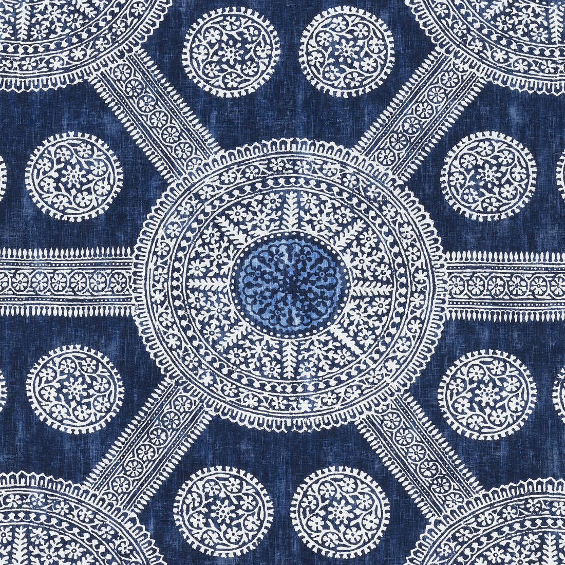 Stonington fabric in navy color - pattern number F910635 - by Thibaut in the Ceylon collection