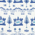 Kingdom Parade fabric in blue and white color - pattern number F910641 - by Thibaut in the Ceylon collection