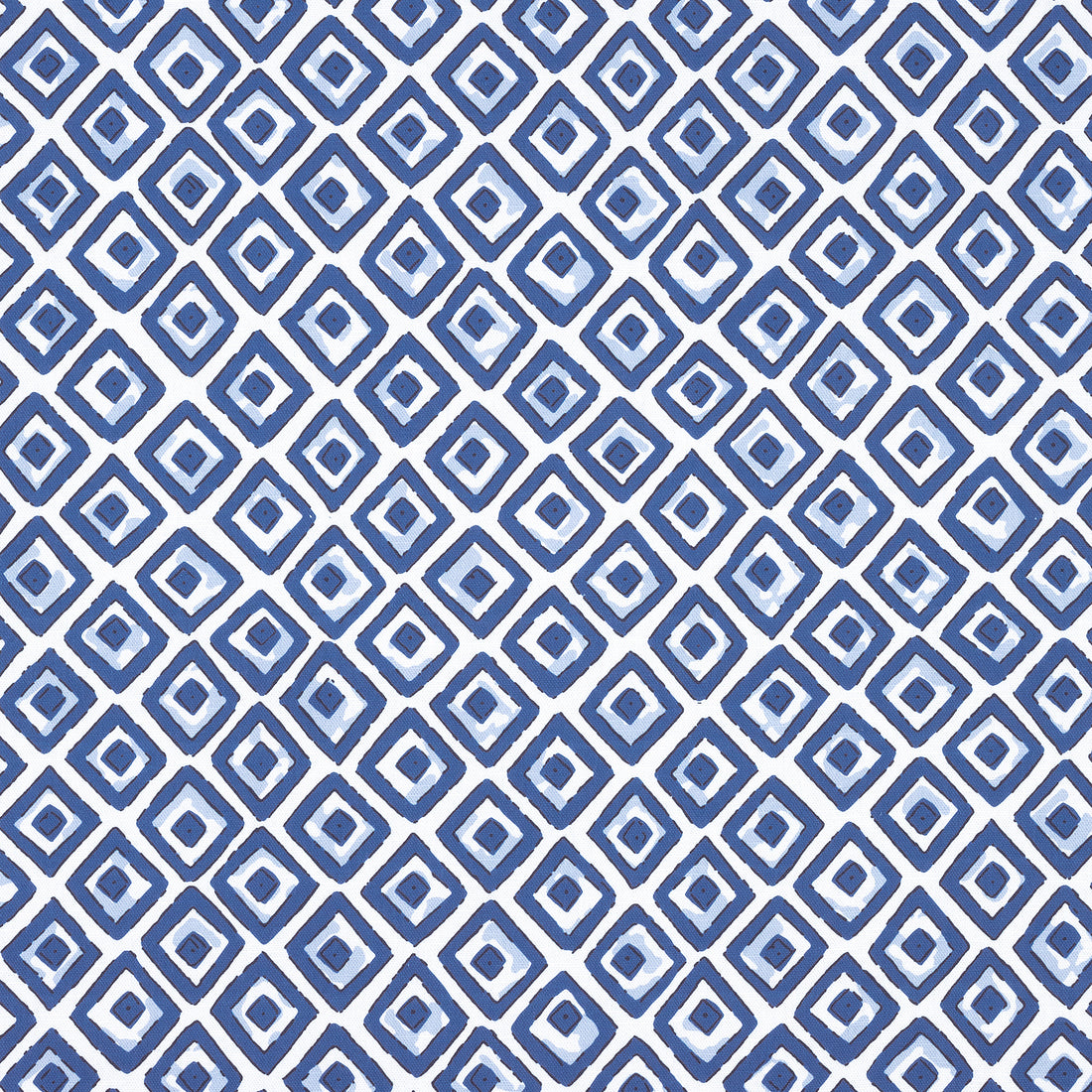 Indian Diamond fabric in blue color - pattern number F910660 - by Thibaut in the Ceylon collection