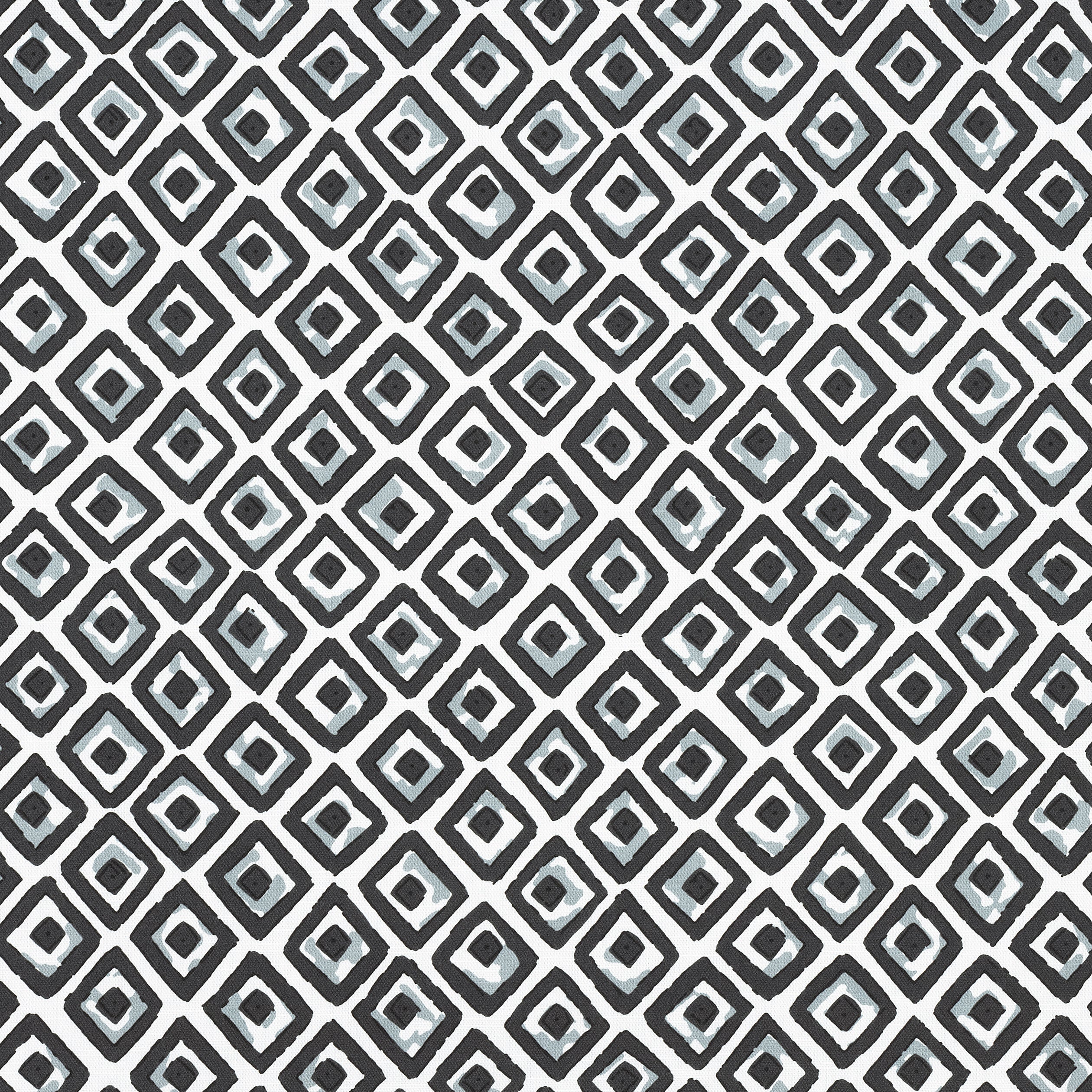 Indian Diamond fabric in black color - pattern number F910661 - by Thibaut in the Ceylon collection