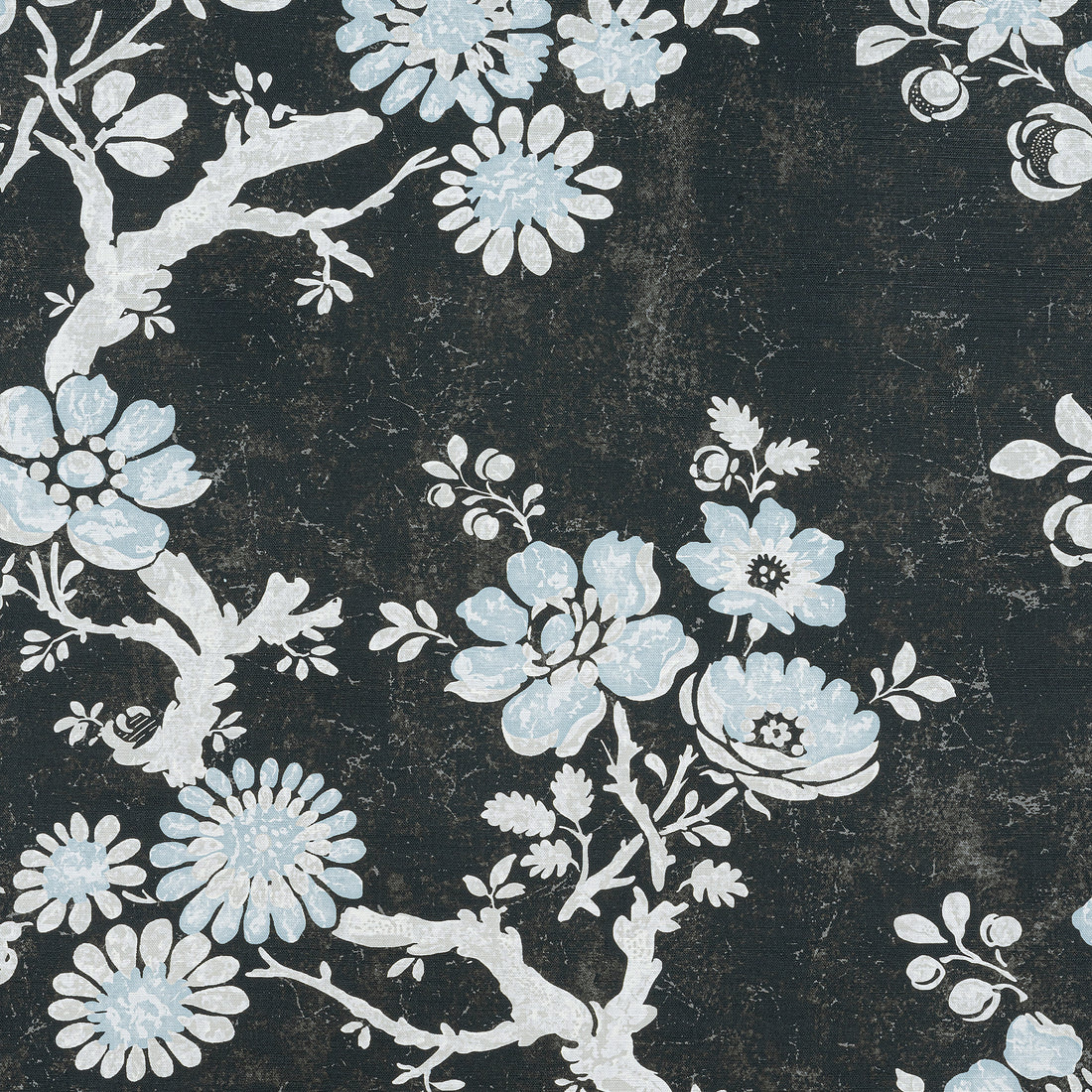 Claudette fabric in charcoal color - pattern number F910814 - by Thibaut in the Heritage collection
