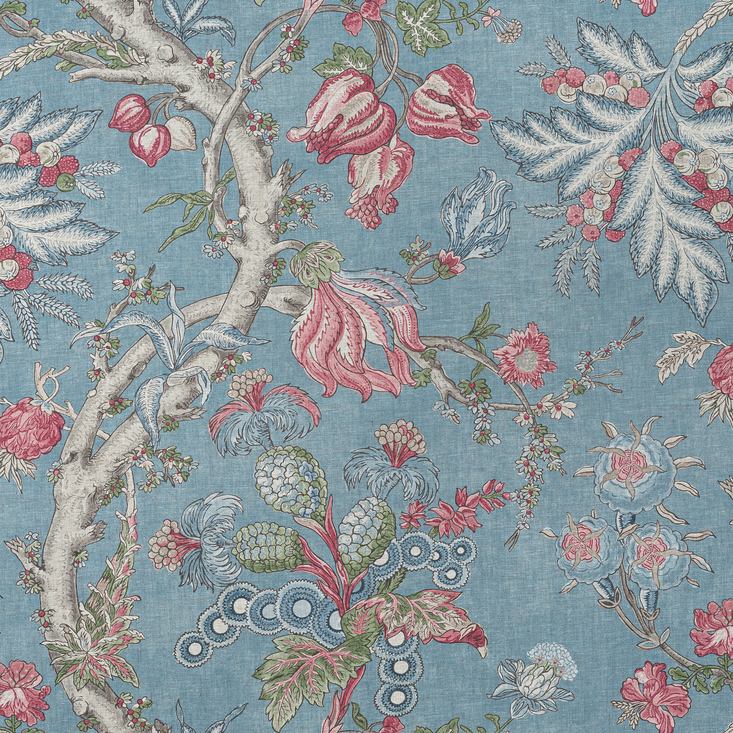 Chatelain fabric in robins egg color - pattern number F910847 - by Thibaut in the Heritage collection