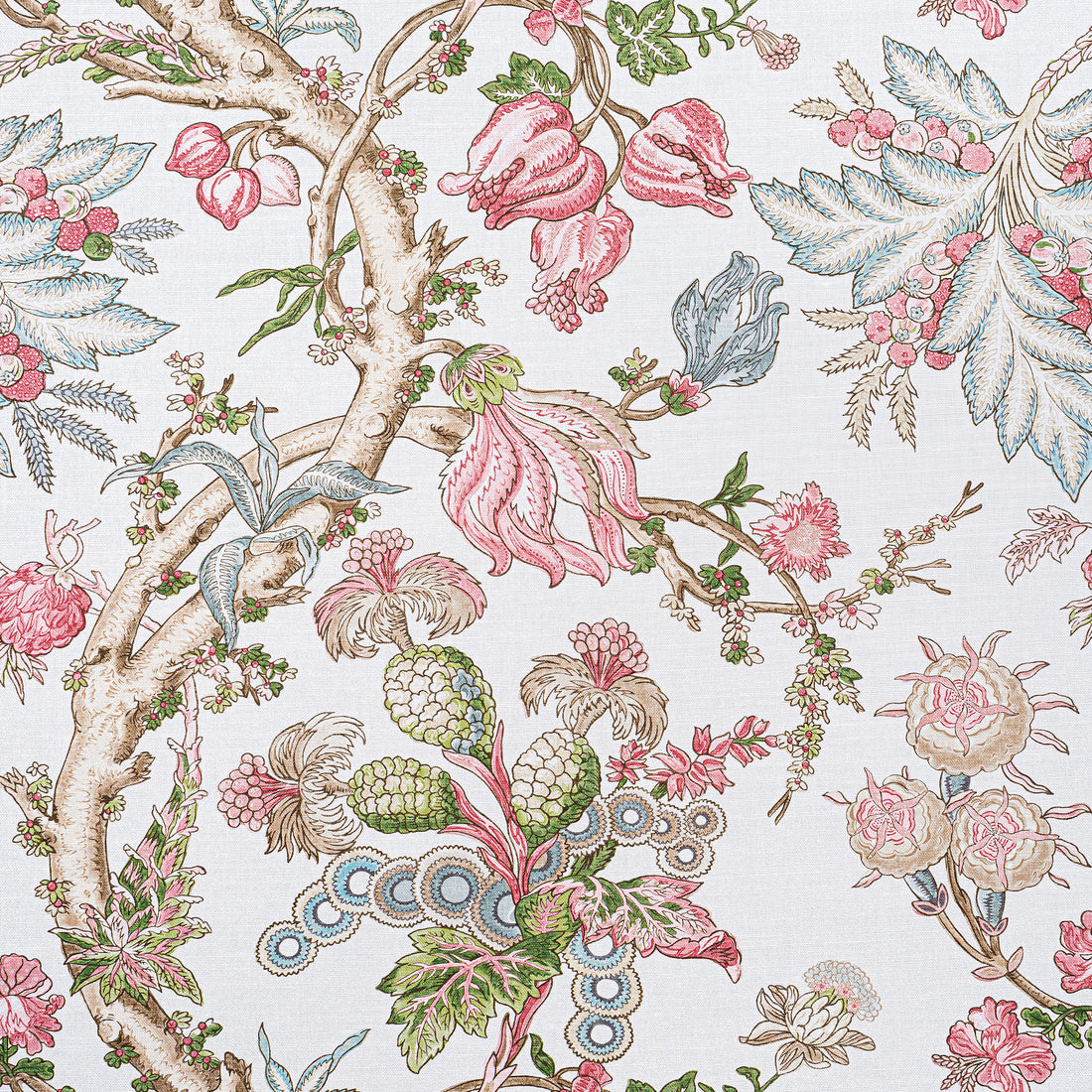 Chatelain fabric in pink color - pattern number F910848 - by Thibaut in the Heritage collection