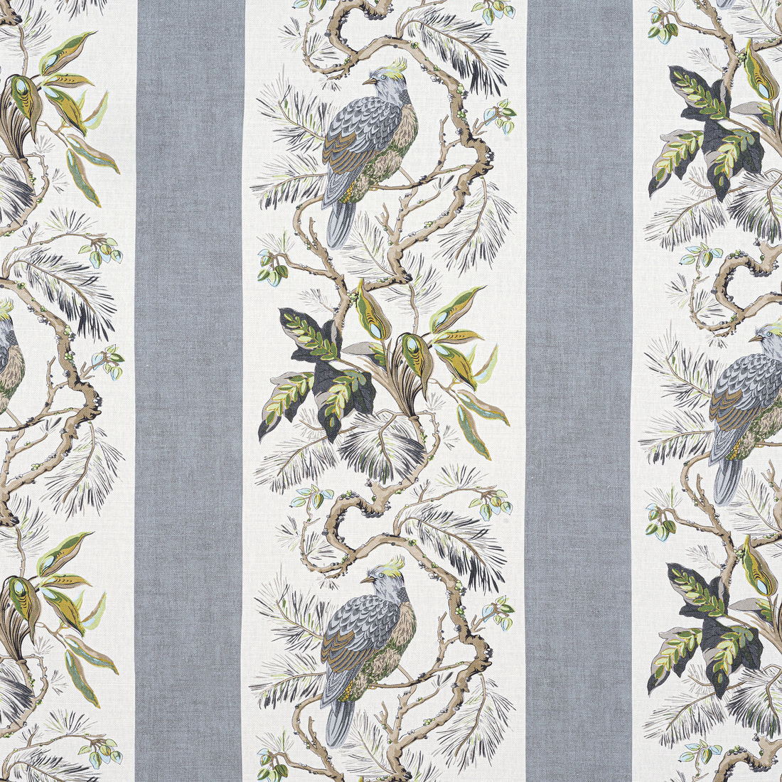 Williamson fabric in grey color - pattern number F910860 - by Thibaut in the Heritage collection