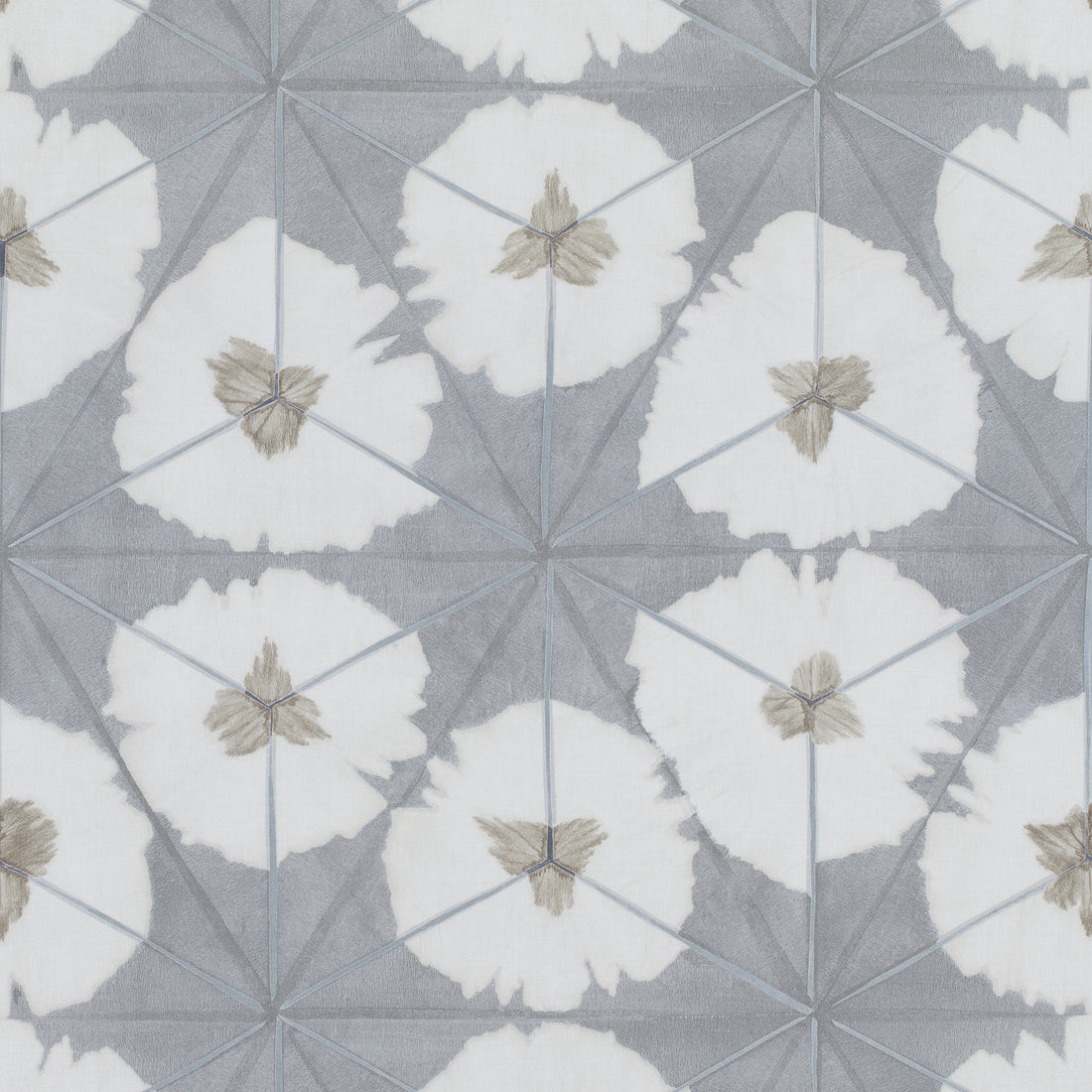 Sunburst fabric in grey color - pattern number F913092 - by Thibaut in the Summer House collection