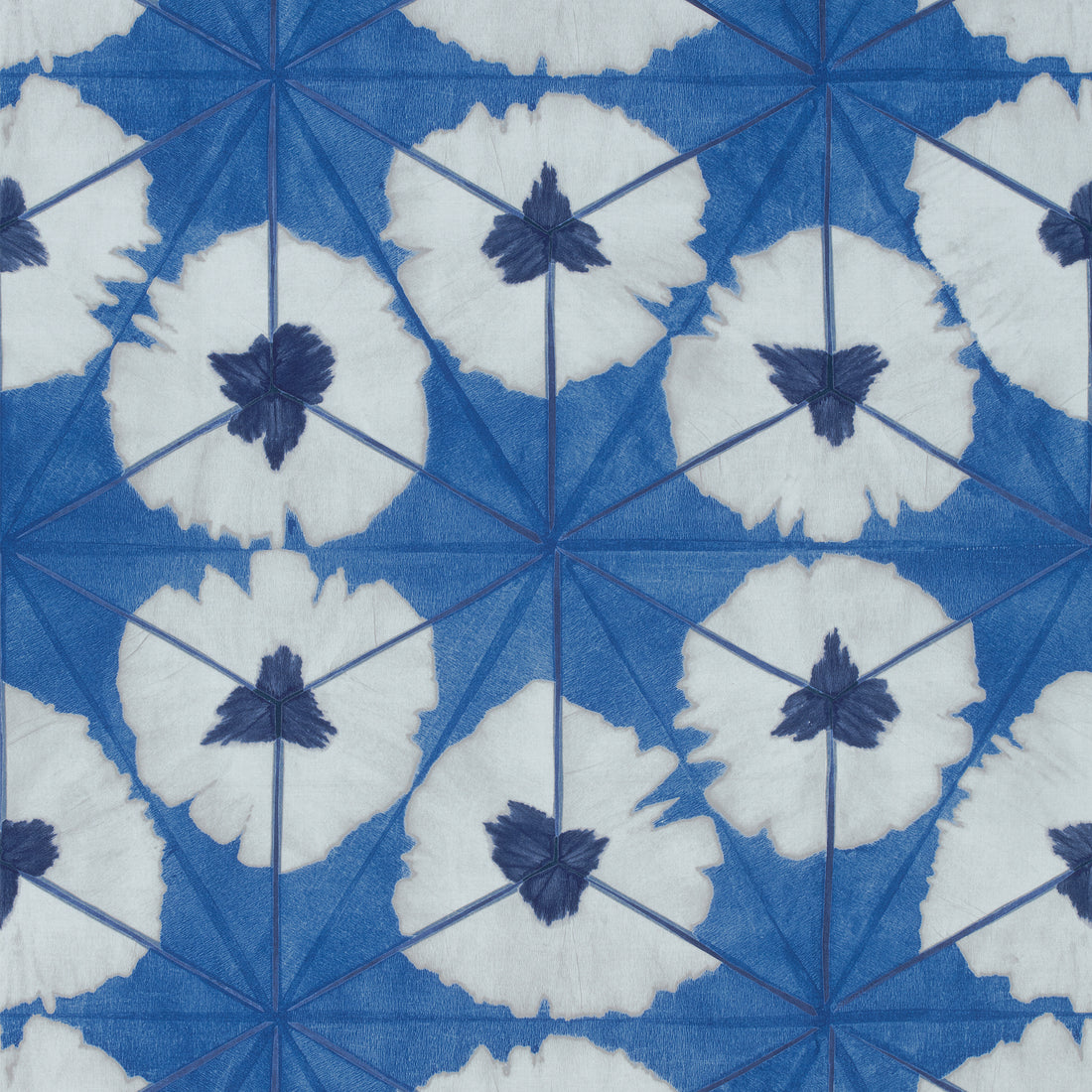 Sunburst fabric in navy color - pattern number F913093 - by Thibaut in the Summer House collection