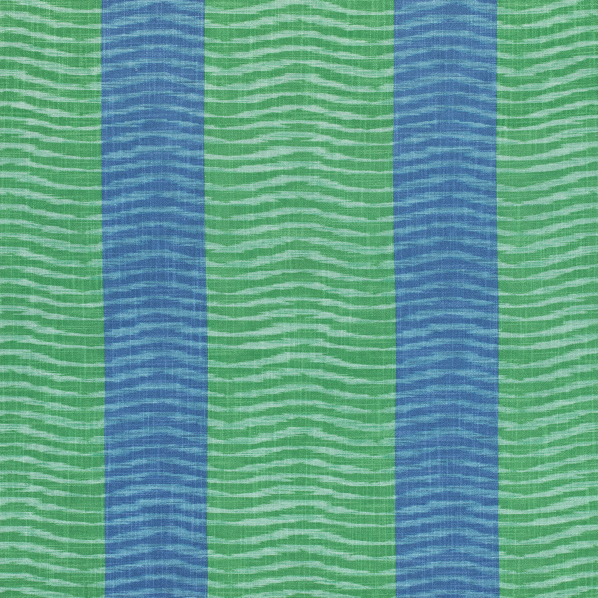 Wavelet fabric in blue and green color - pattern number F913098 - by Thibaut in the Summer House collection
