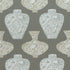 Imari Vase fabric in grey color - pattern number F913127 - by Thibaut in the Summer House collection
