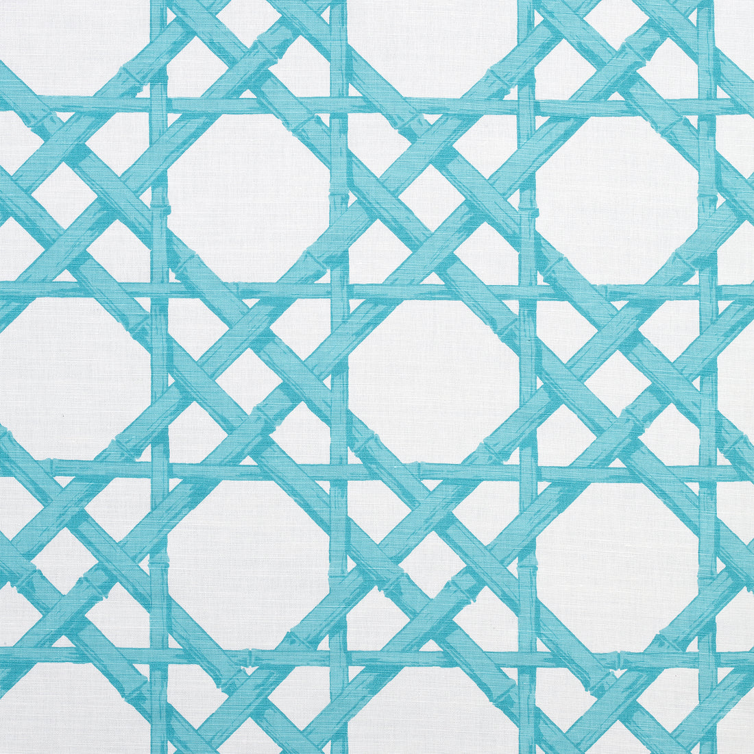Cyrus Cane fabric in turquoise color - pattern number F913143 - by Thibaut in the Summer House collection