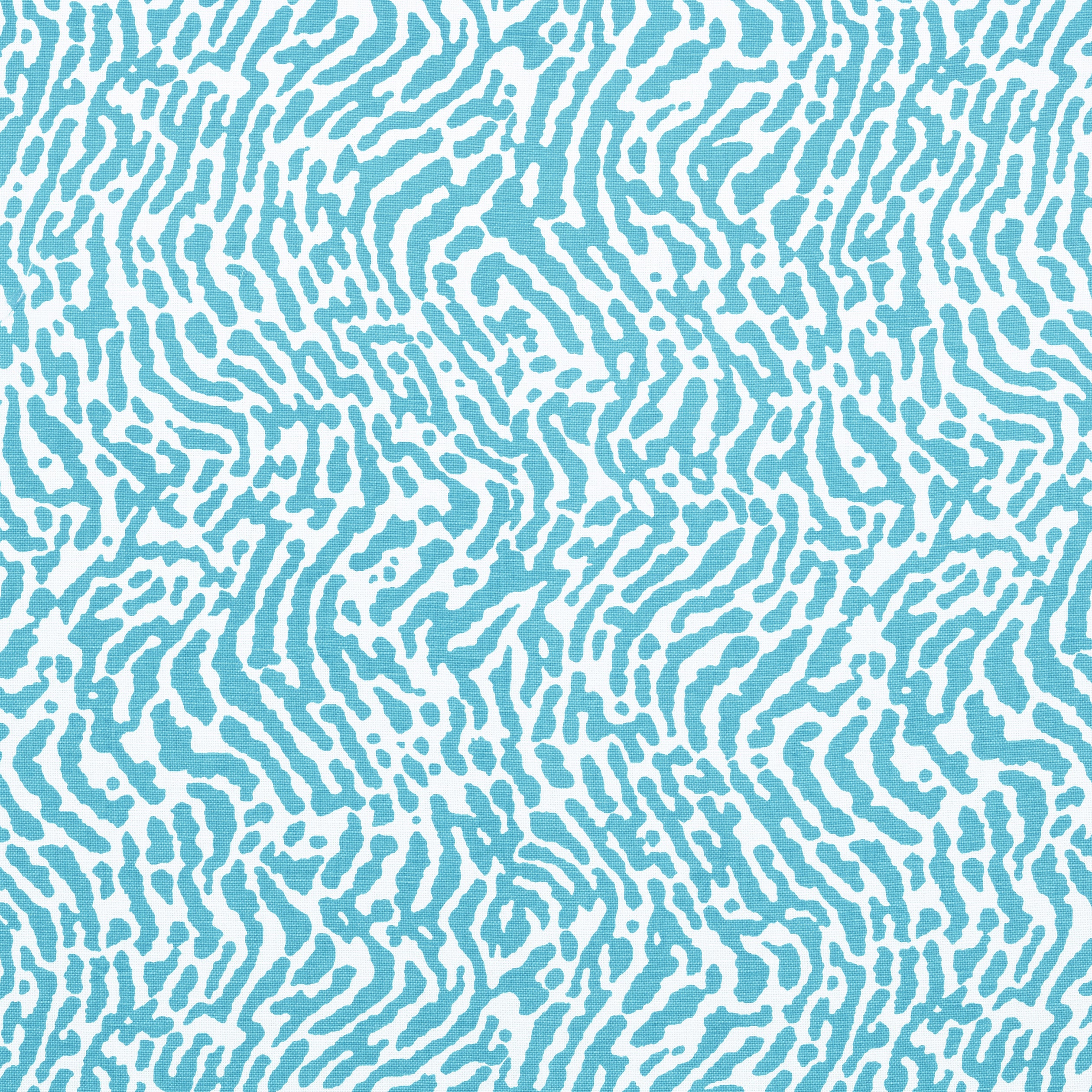 St. Croix fabric in turquoise color - pattern number F913153 - by Thibaut in the Summer House collection