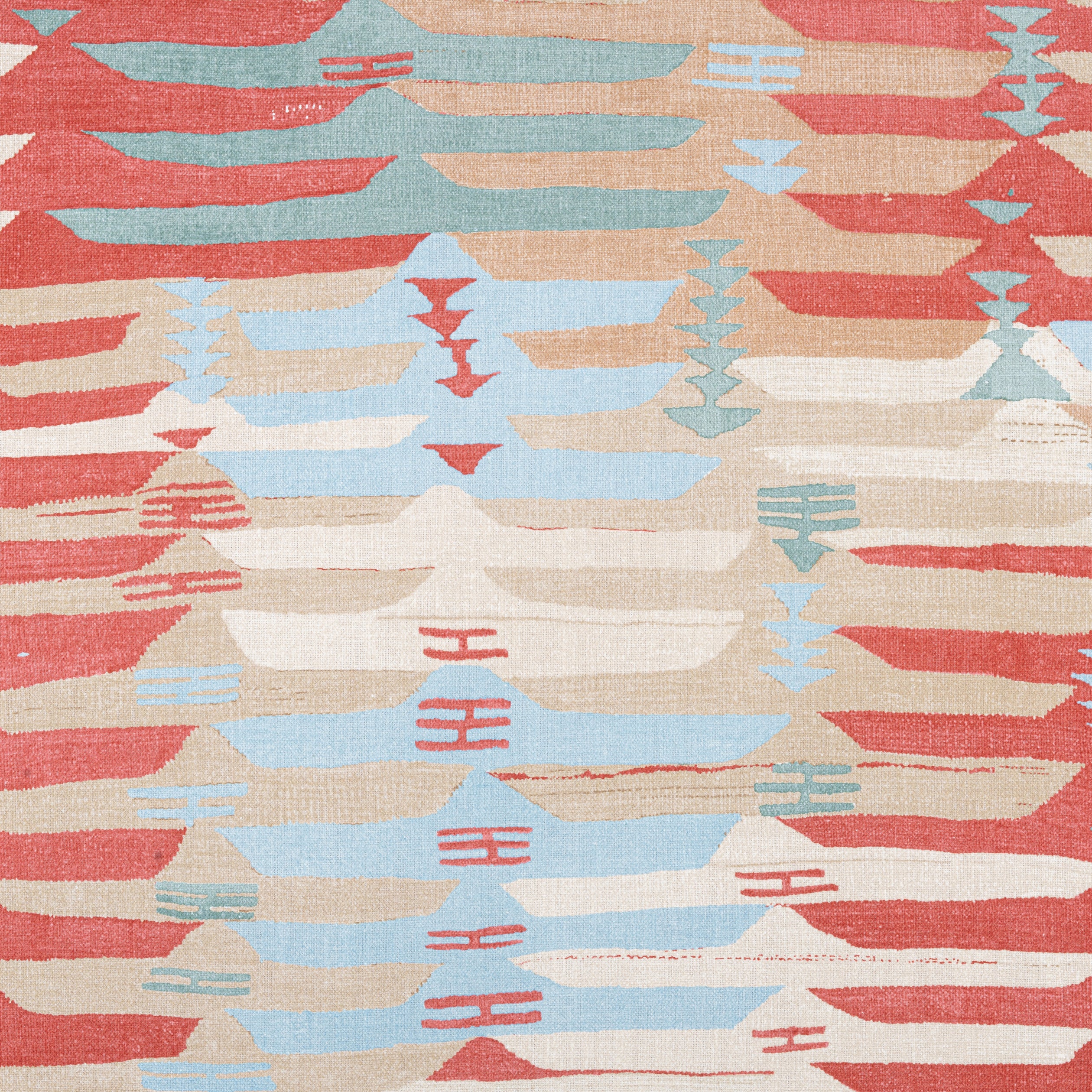Rio Grande fabric in coral color - pattern number F913212 - by Thibaut in the Mesa collection