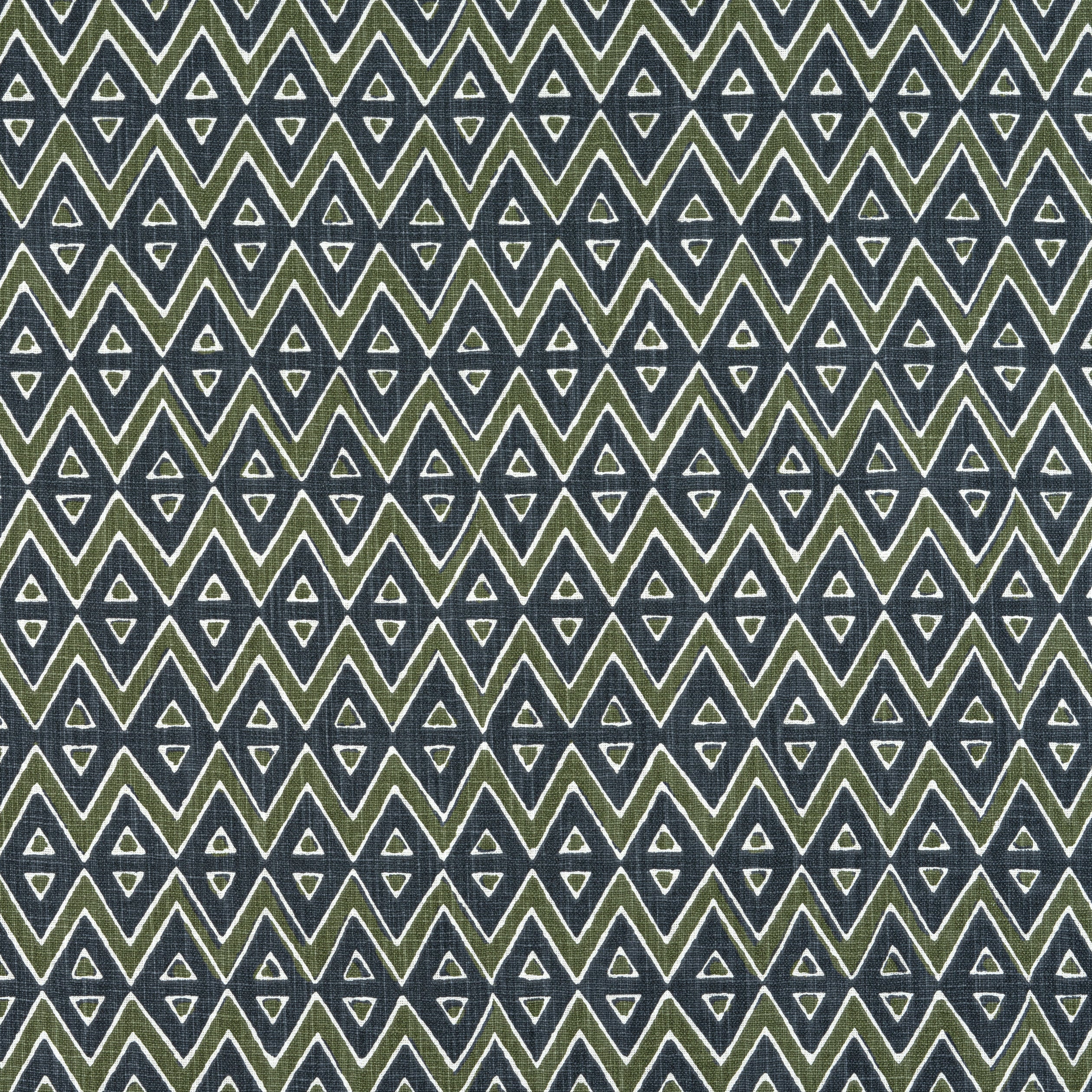 Tiburon fabric in green and bluestone color - pattern number F913235 - by Thibaut in the Mesa collection