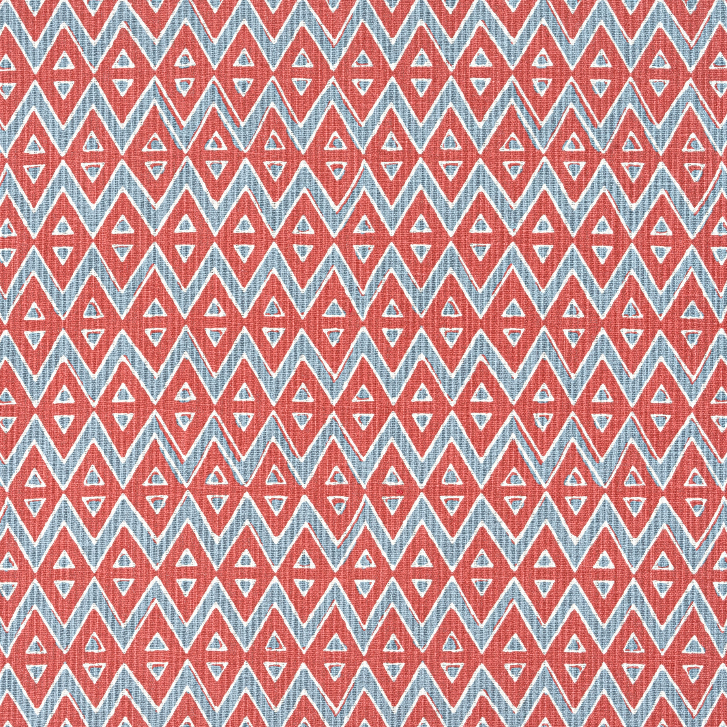 Tiburon fabric in coral color - pattern number F913238 - by Thibaut in the Mesa collection