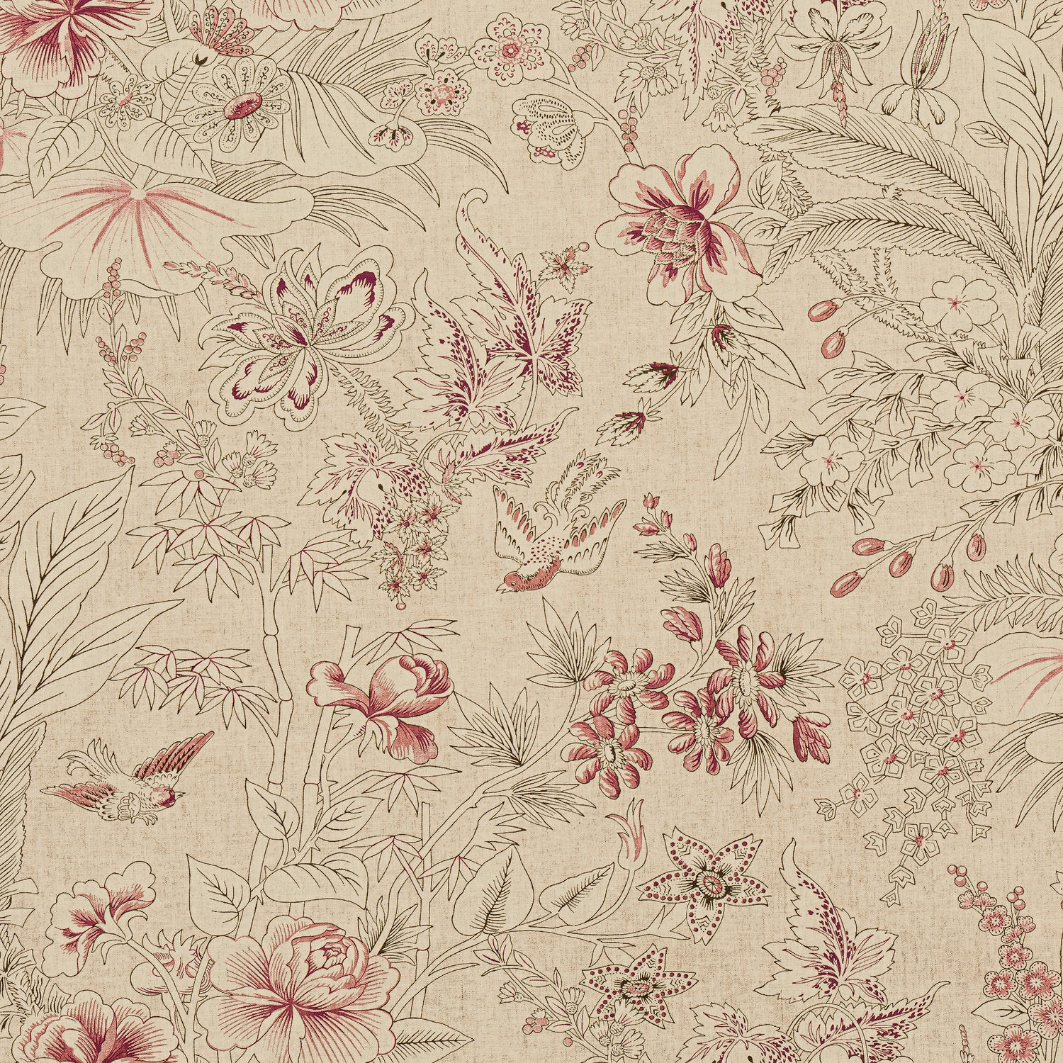 Rosalind fabric in beige - pattern number F913601 - by Thibaut in the Grand Palace collection