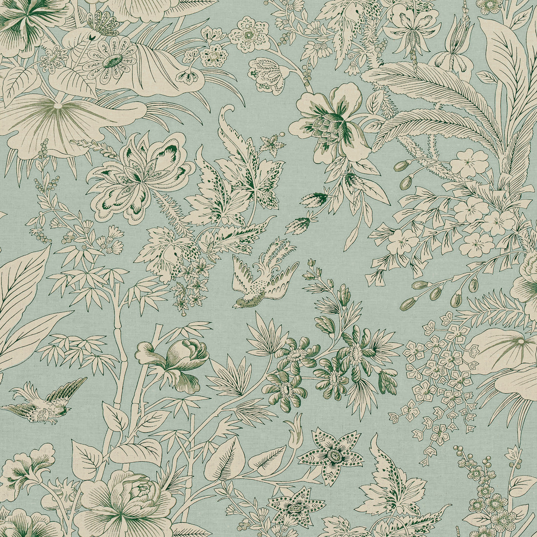 Rosalind fabric in mist - pattern number F913603 - by Thibaut in the Grand Palace collection