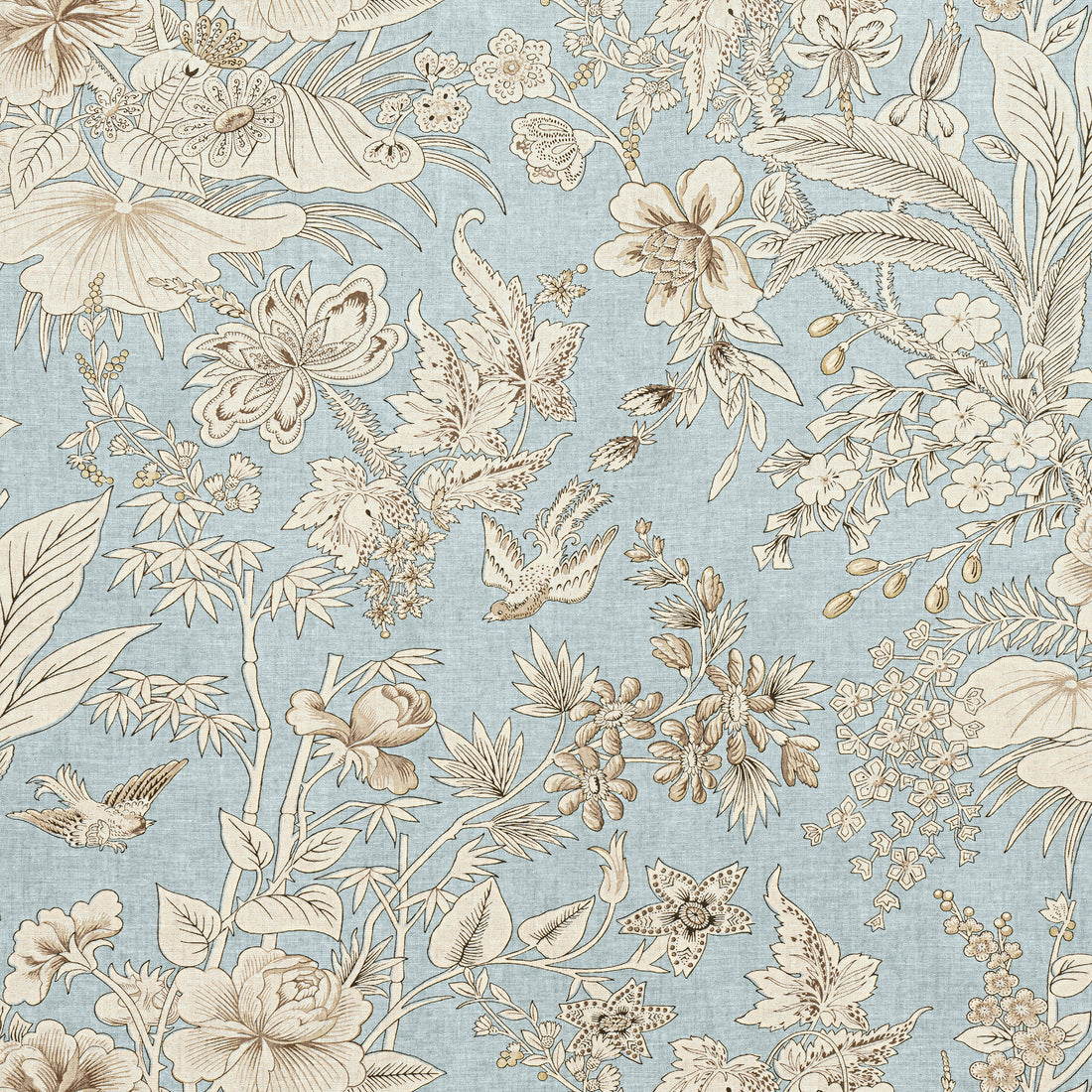Rosalind fabric in spa blue - pattern number F913604 - by Thibaut in the Grand Palace collection
