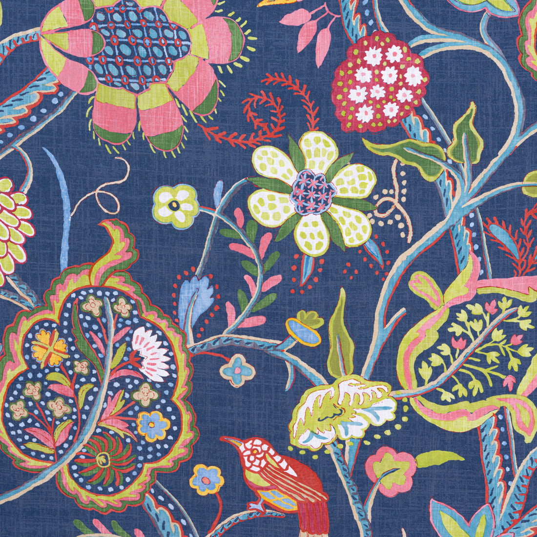Windsor fabric in navy color - pattern number F914303 - by Thibaut in the Canopy collection