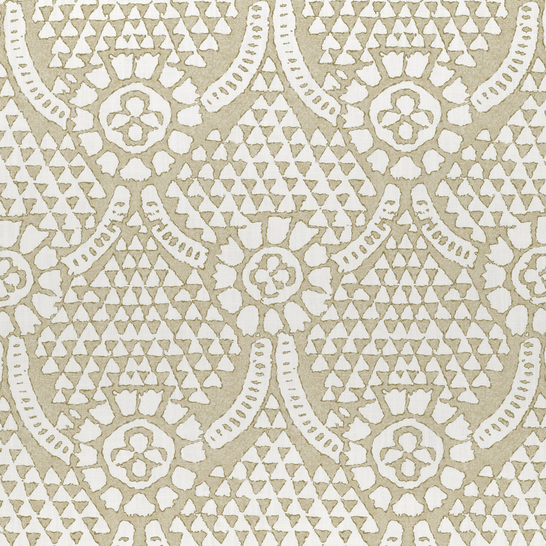 Chamomile fabric in beige color - pattern number F914319 - by Thibaut in the Canopy collection