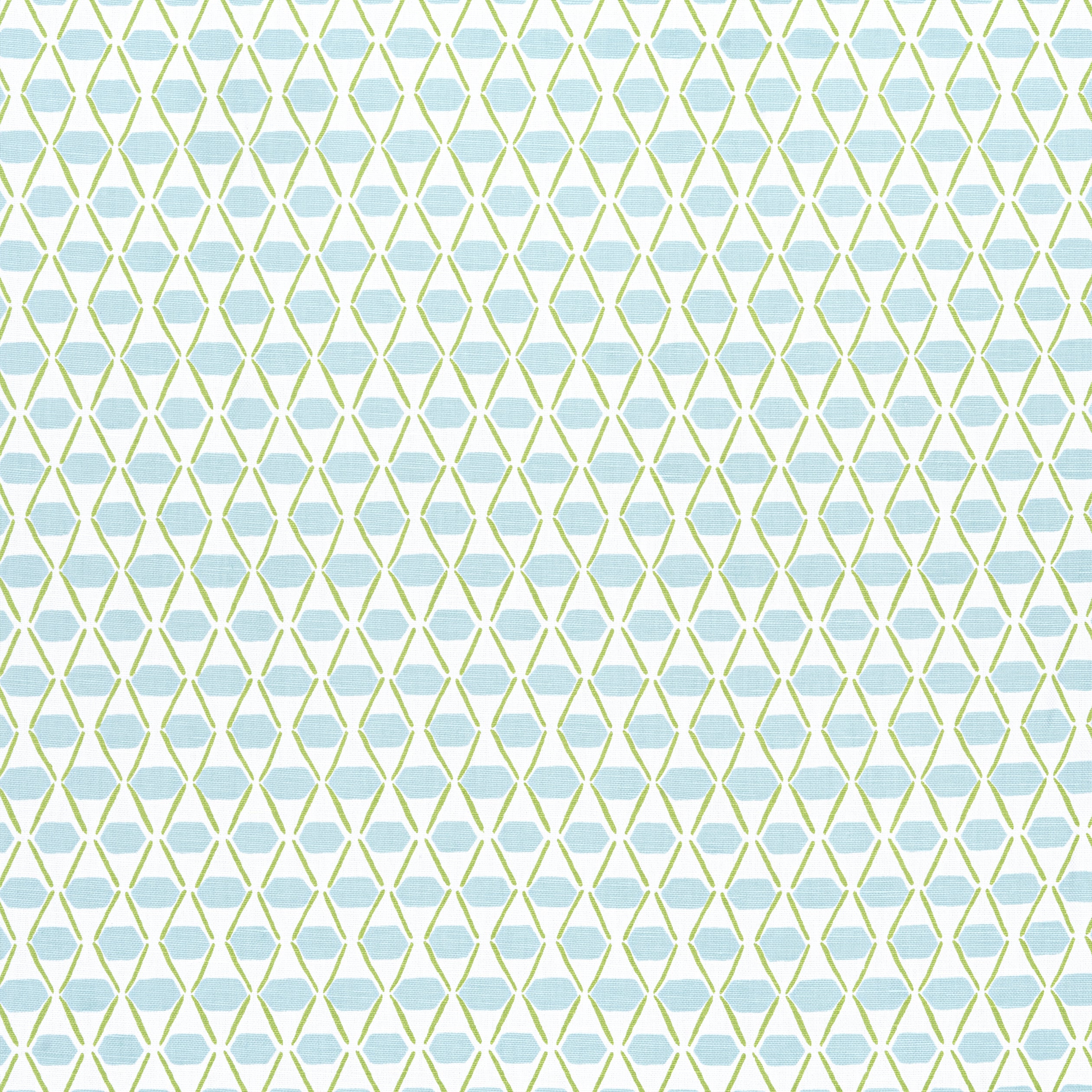 Denver fabric in spa blue and green color - pattern number F914328 - by Thibaut in the Canopy collection