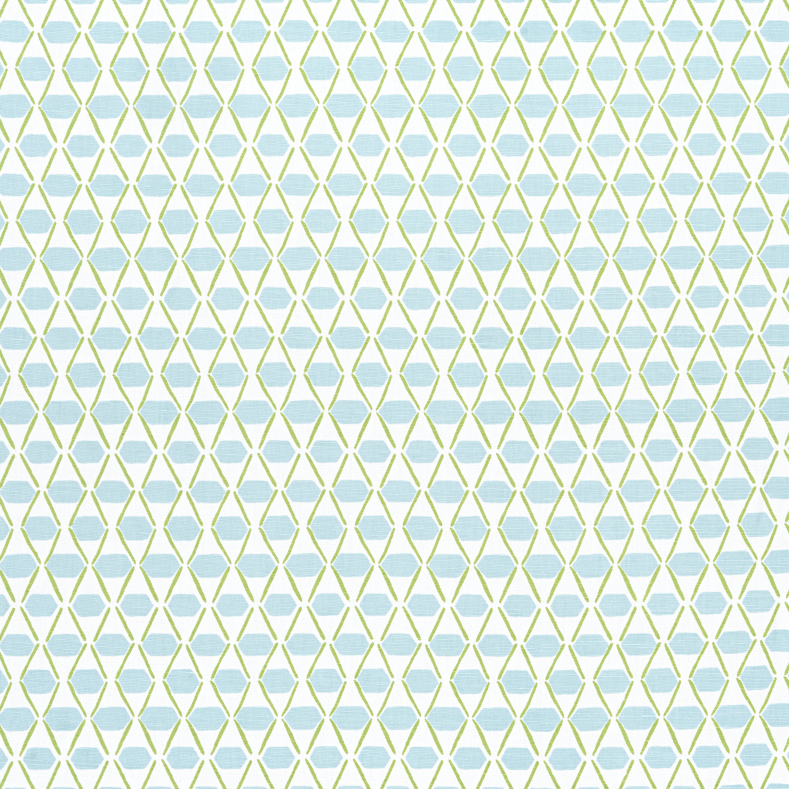 Denver fabric in spa blue and green color - pattern number F914328 - by Thibaut in the Canopy collection