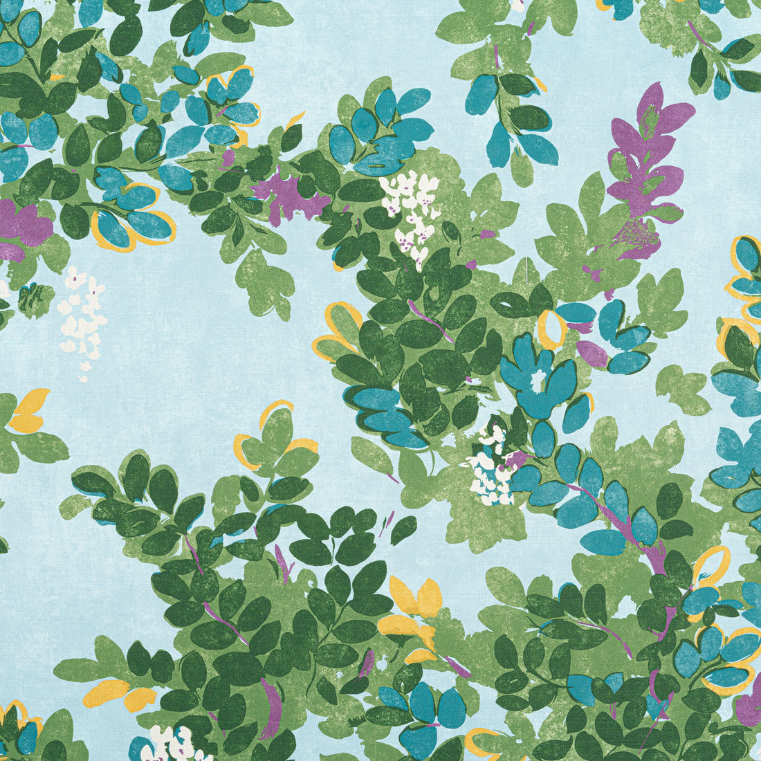 Central Park fabric in sky blue color - pattern number F914334 - by Thibaut in the Canopy collection