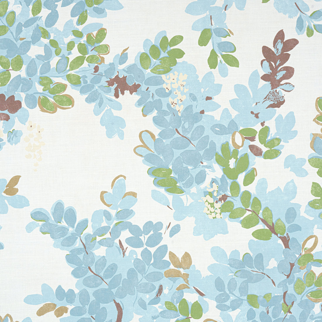 Central Park fabric in spa blue color - pattern number F914335 - by Thibaut in the Canopy collection
