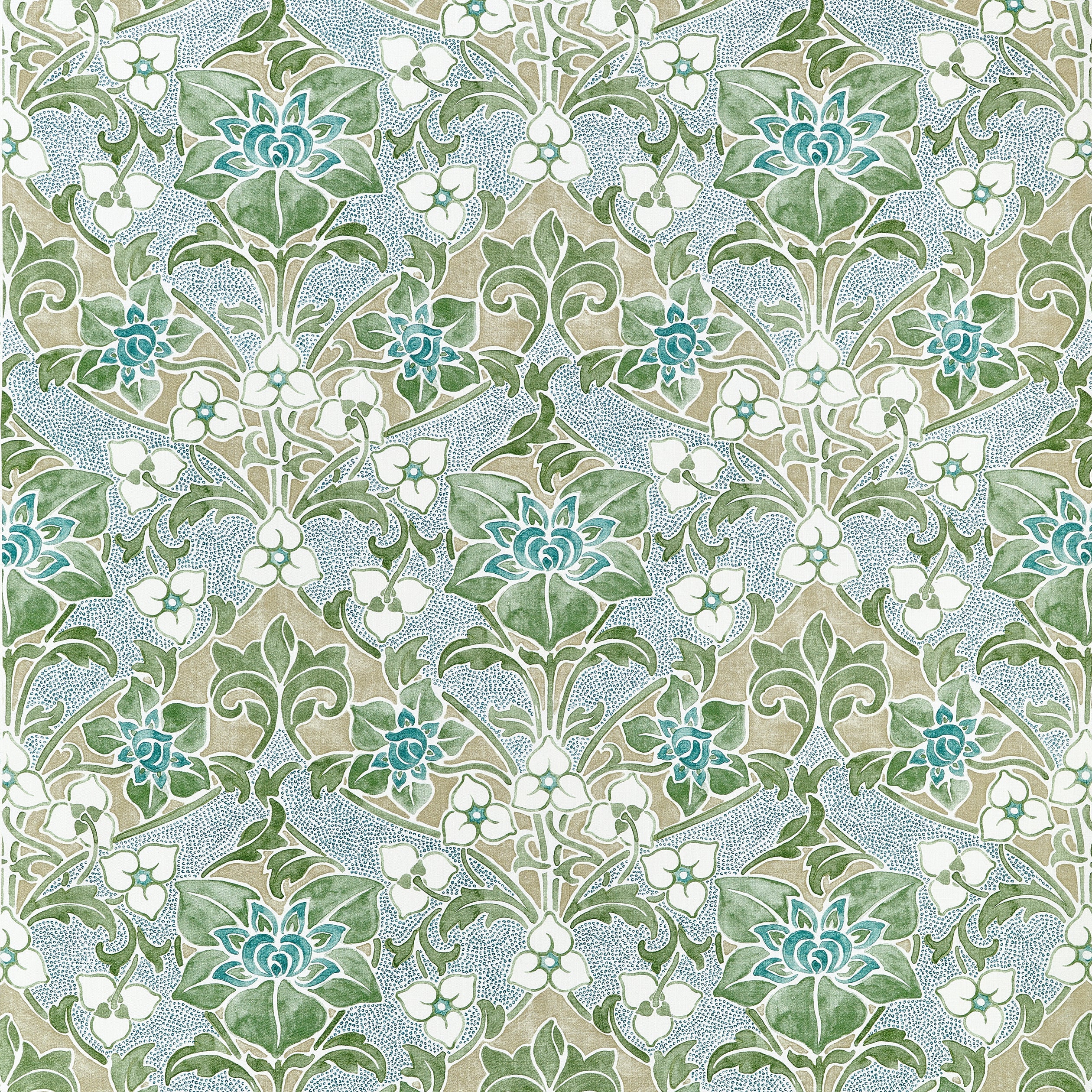 Woodford fabric in Sage color - pattern number F914600 - by Thibaut in the Fairhaven collection