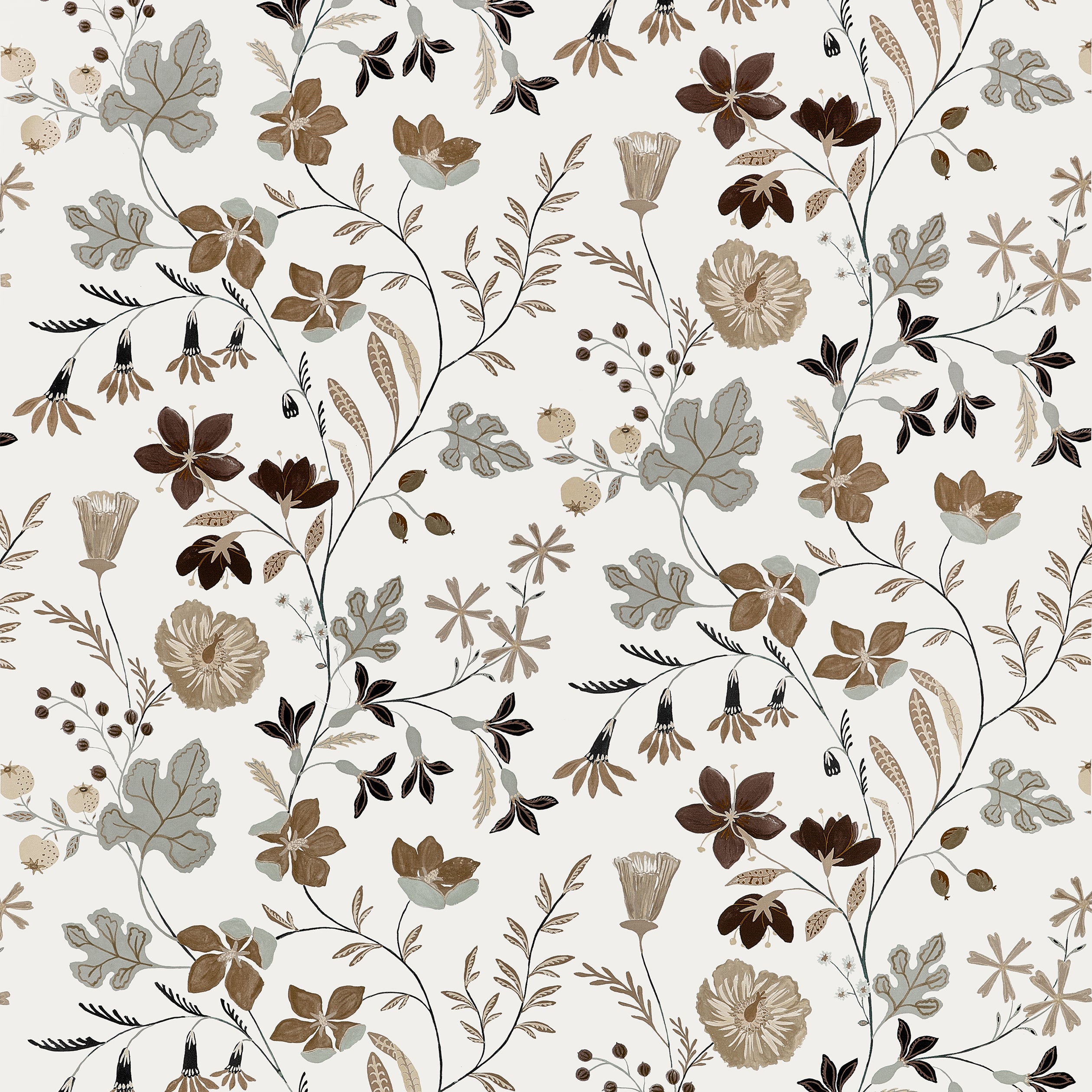 Bloom fabric in Natural color - pattern number F914624 - by Thibaut in the Fairhaven collection