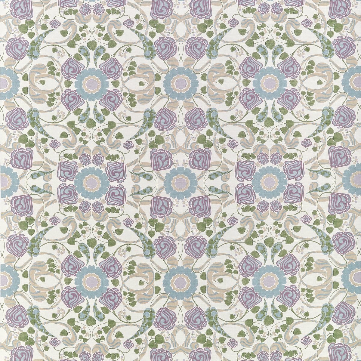 Margaux fabric in Lavender and Blue color - pattern number F914645 - by Thibaut in the Fairhaven collection
