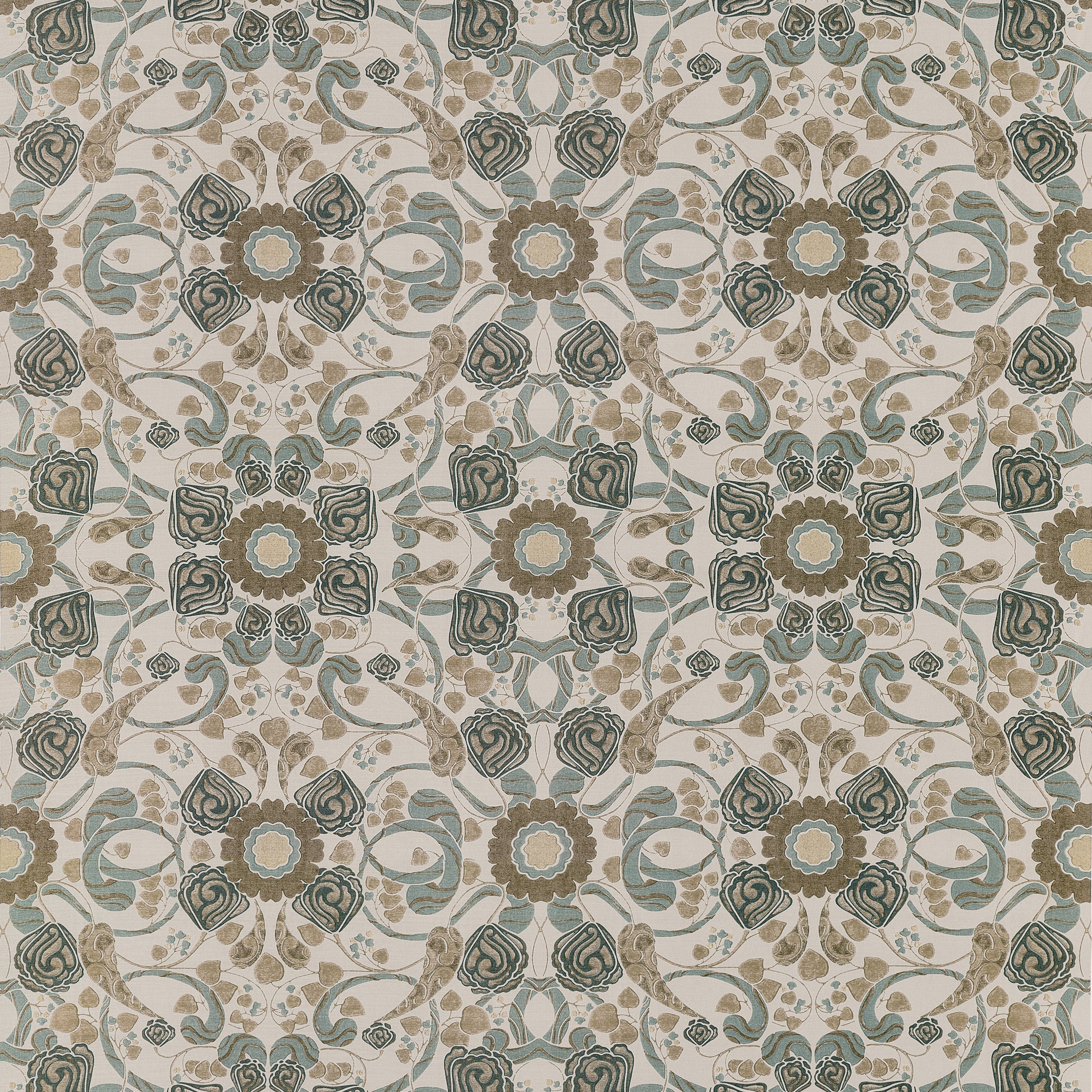 Margaux fabric in Brown color - pattern number F914647 - by Thibaut in the Fairhaven collection