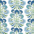 Tybee Tree fabric in green and blue color - pattern number F916215 - by Thibaut in the Kismet collection