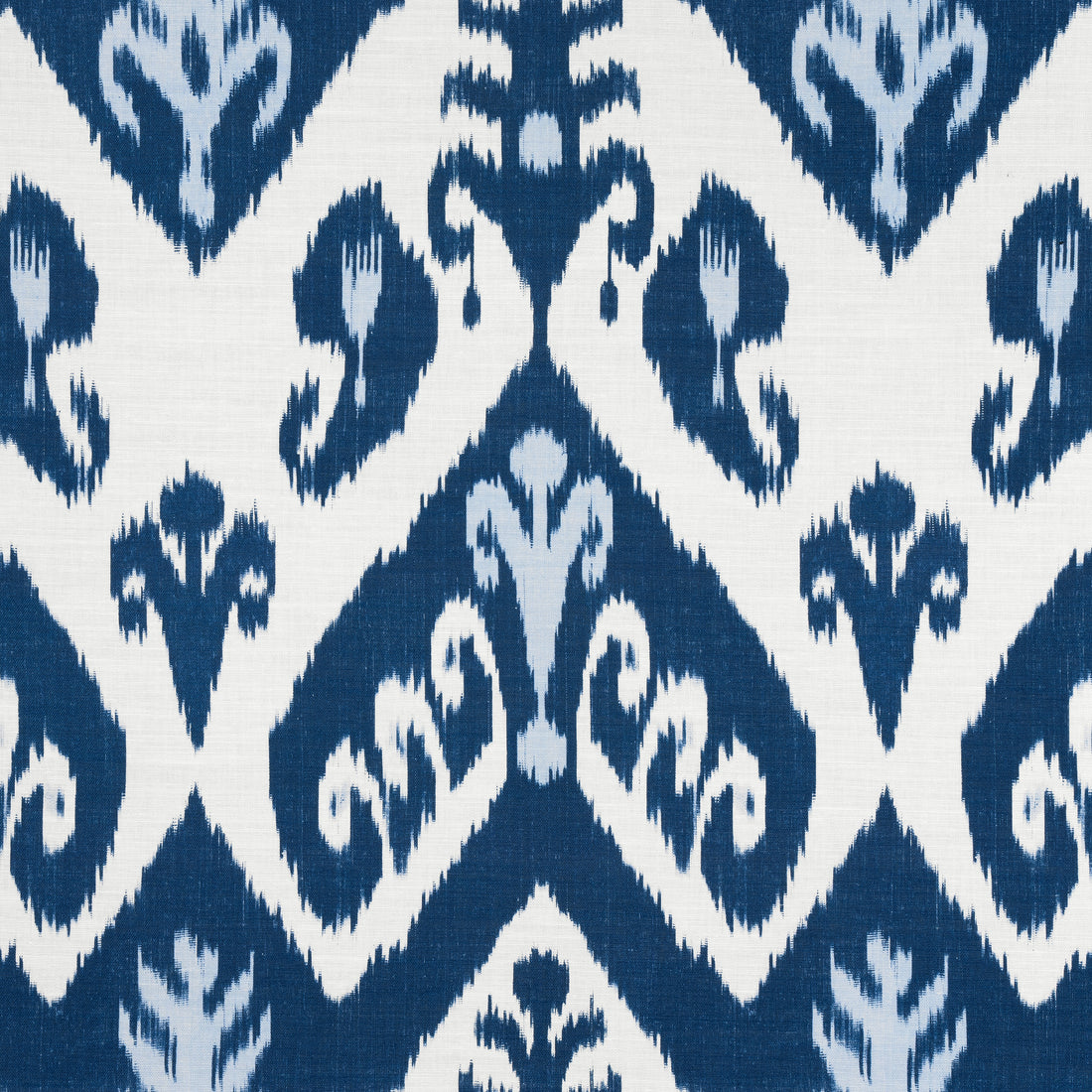 Indies Ikat fabric in navy color - pattern number F916245 - by Thibaut in the Kismet collection
