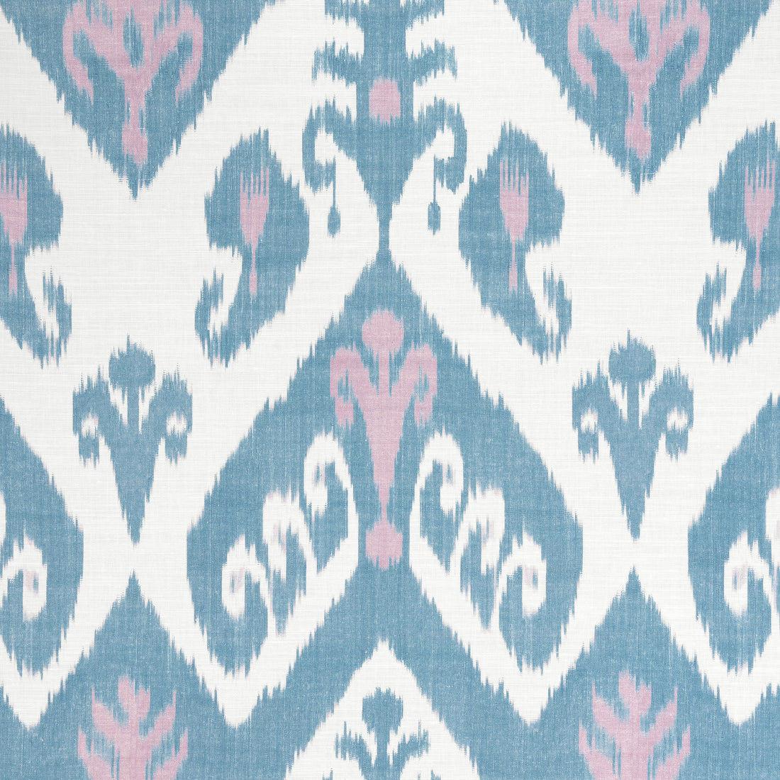 Indies Ikat fabric in lavender and french blue color - pattern number F916249 - by Thibaut in the Kismet collection