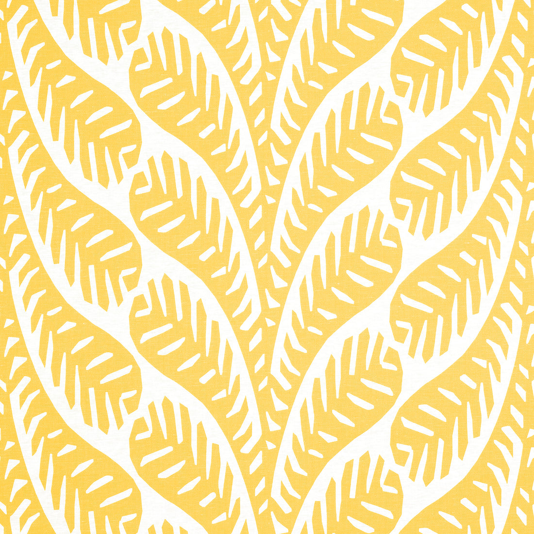 Ginger fabric in yellow color - pattern number F920828 - by Thibaut in the Eden collection