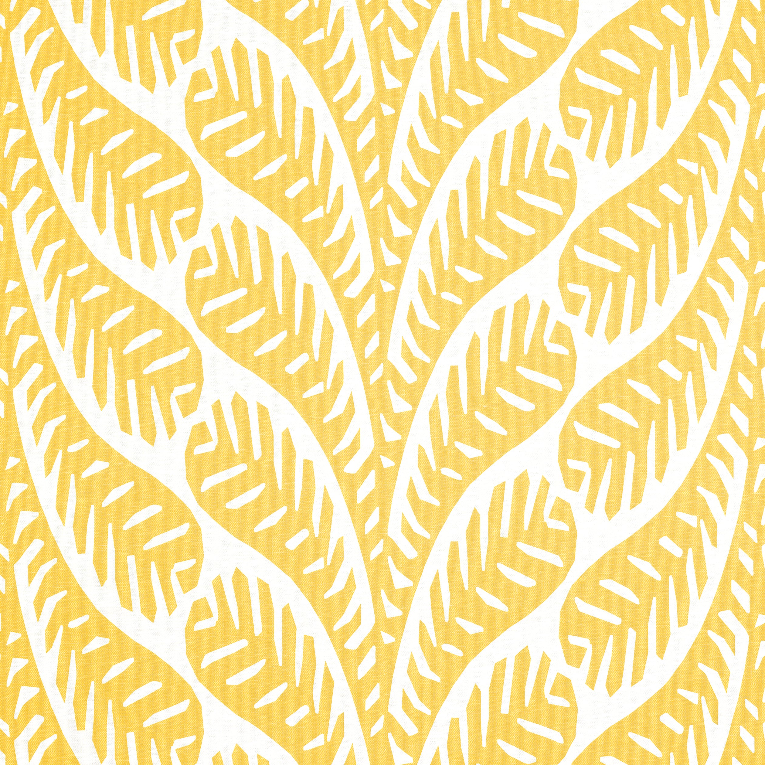 Ginger fabric in yellow color - pattern number F920828 - by Thibaut in the Eden collection