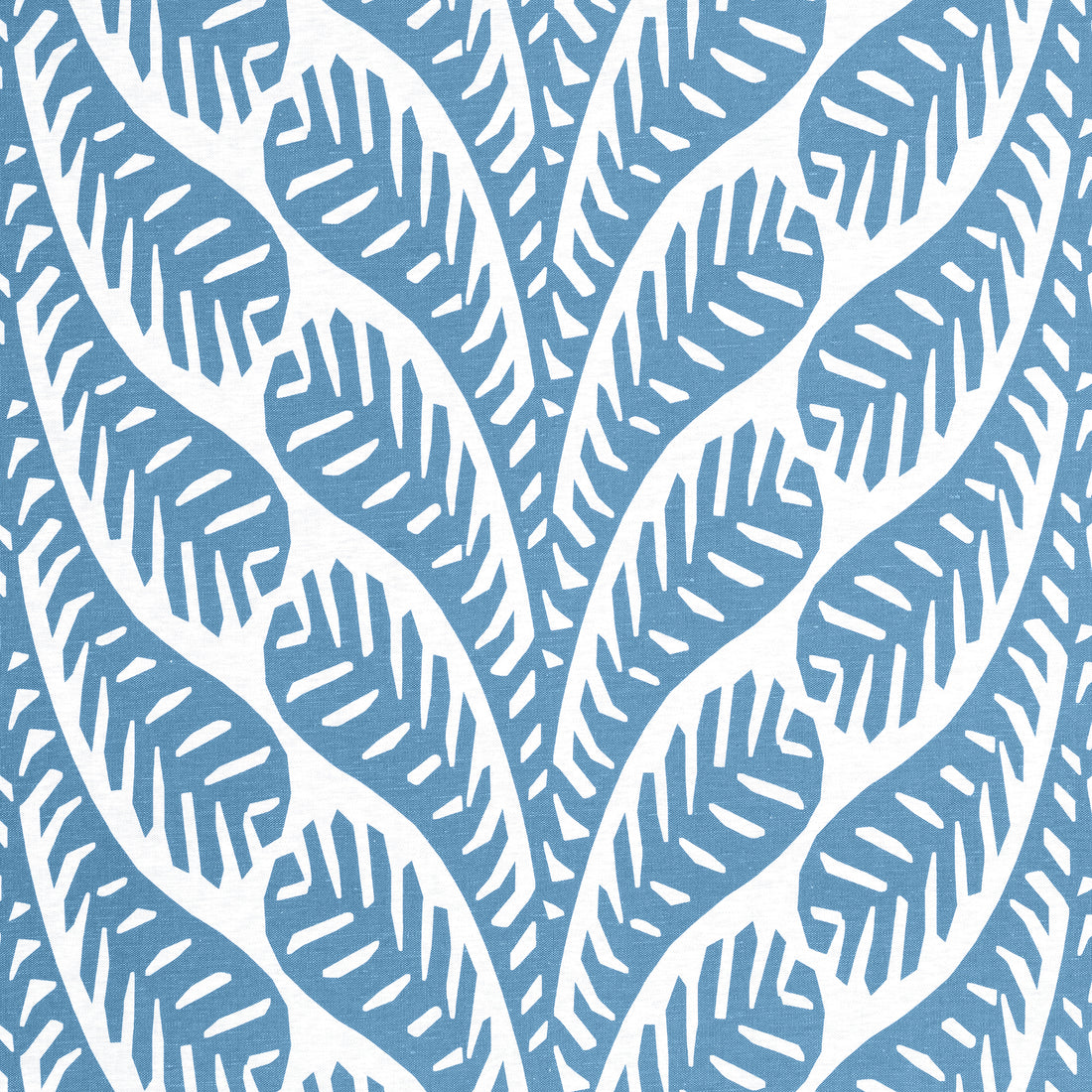 Ginger fabric in blue color - pattern number F920848 - by Thibaut in the Eden collection